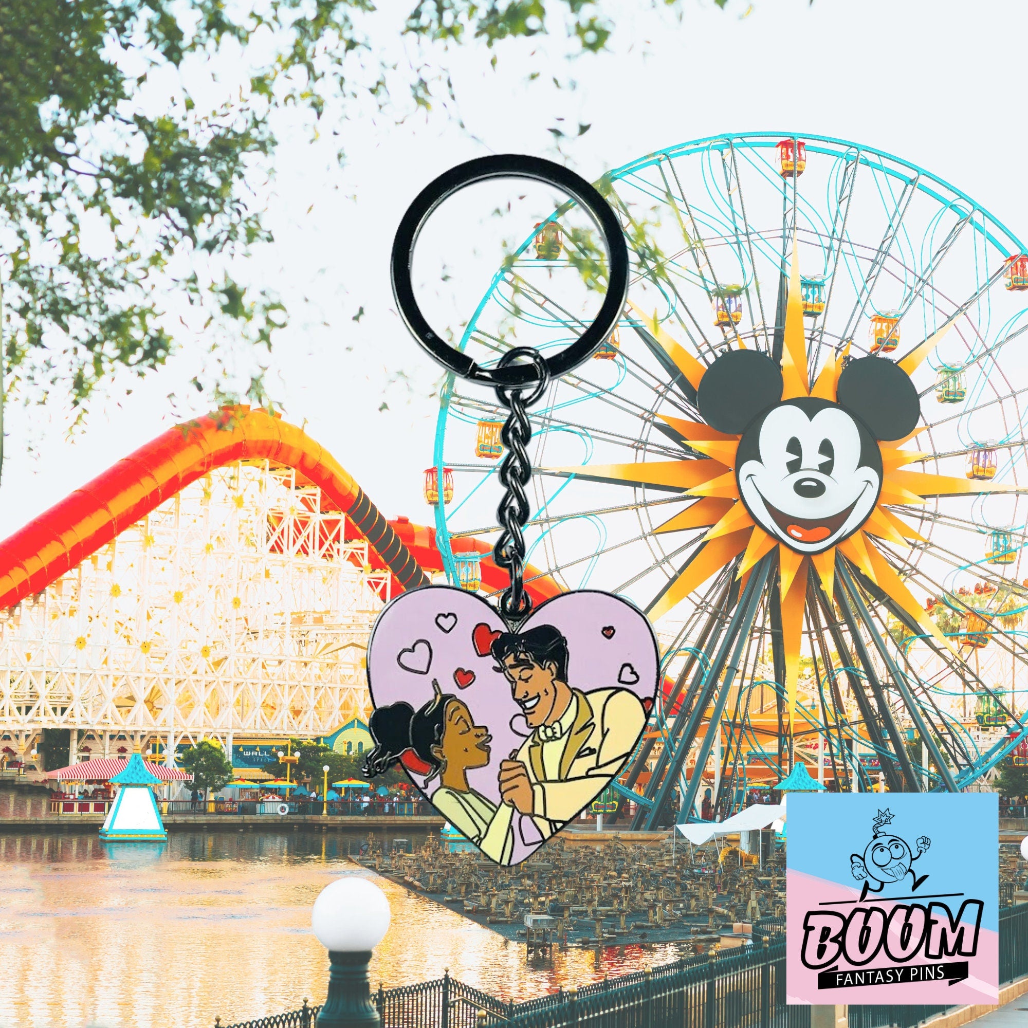 Llavero – Tiana y el Príncipe Naveen de La Princesa y el Sapo – Disney Fantasy