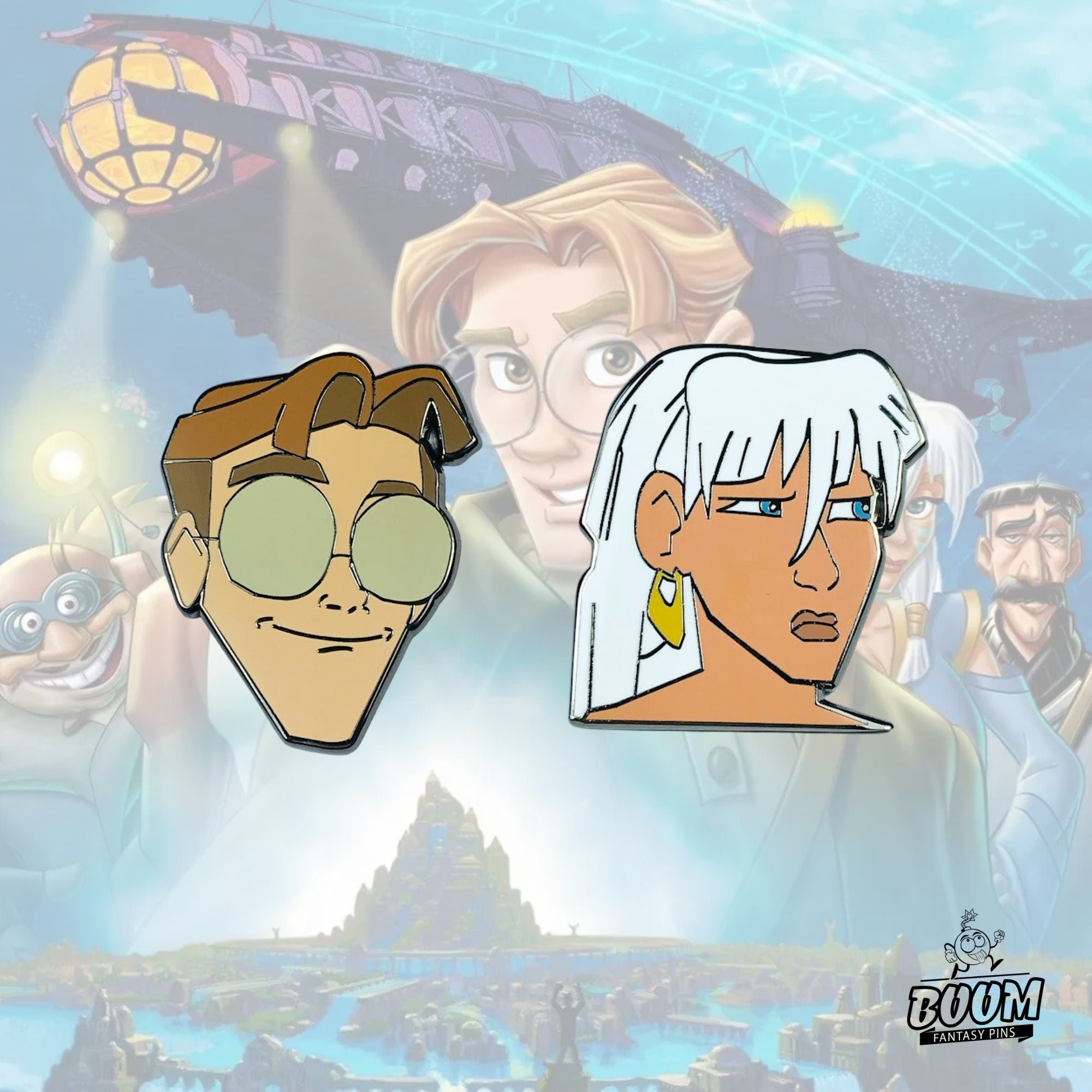 Pin – Milo Thatch and Princess Kida from Atlantis The Lost Empire – Disney Fantasy