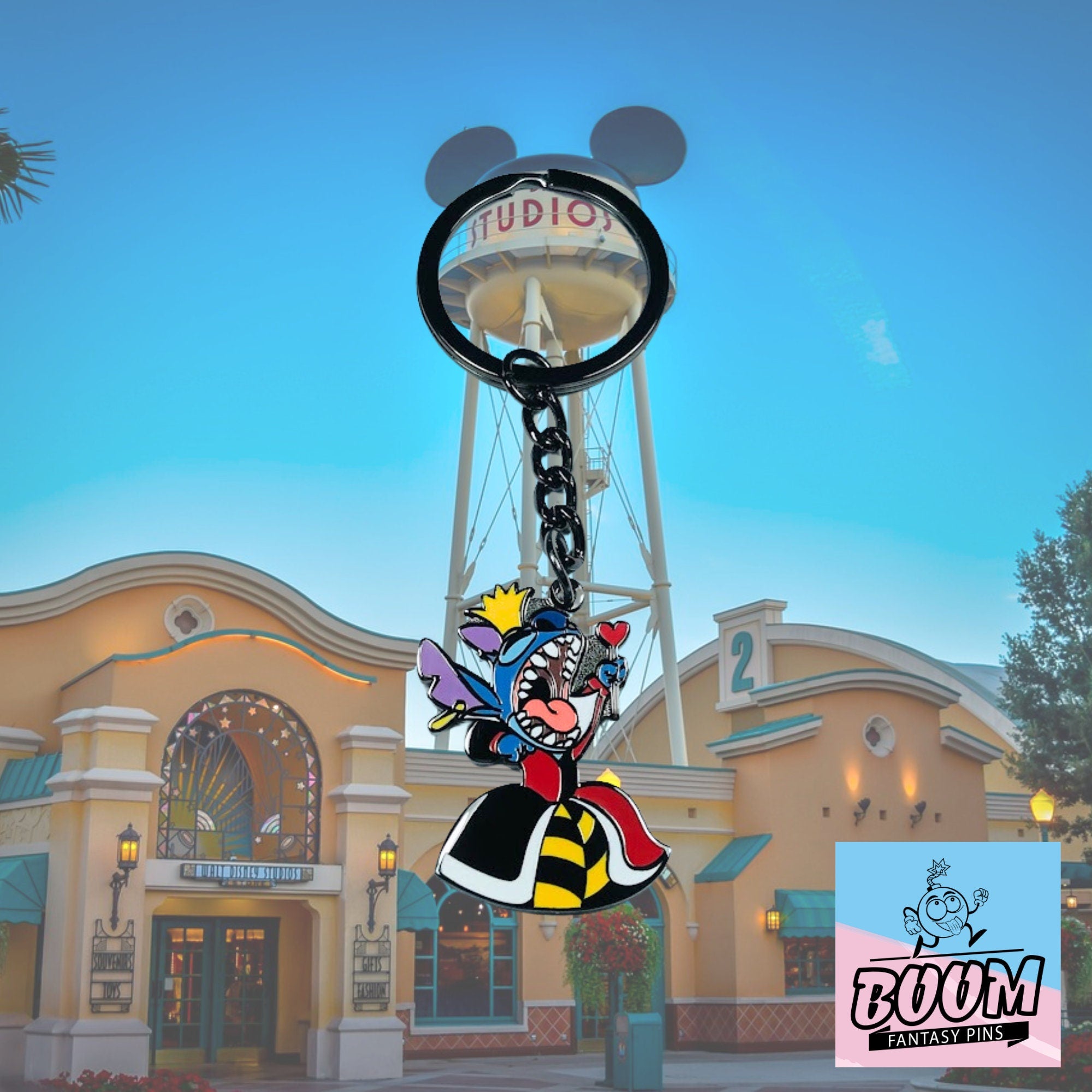 Porte-clés – Expérience 626 Stitch en Reine Rouge de Lilo &amp; Stitch – Disney Fantasy