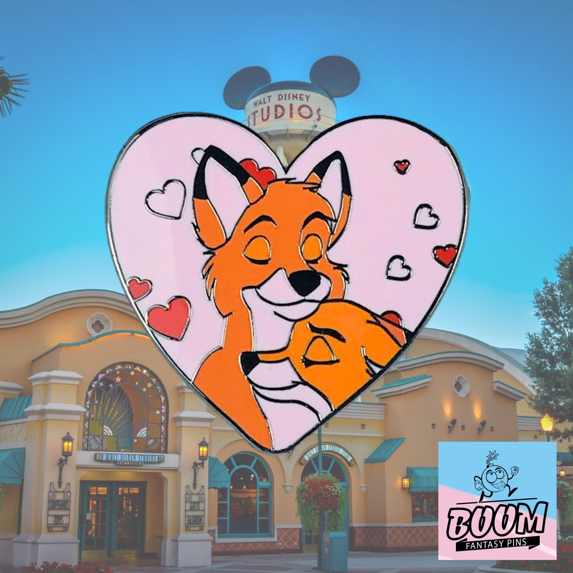 Pin's – Vixey et Tod du film Rox et Rouky de Disney Fantasy