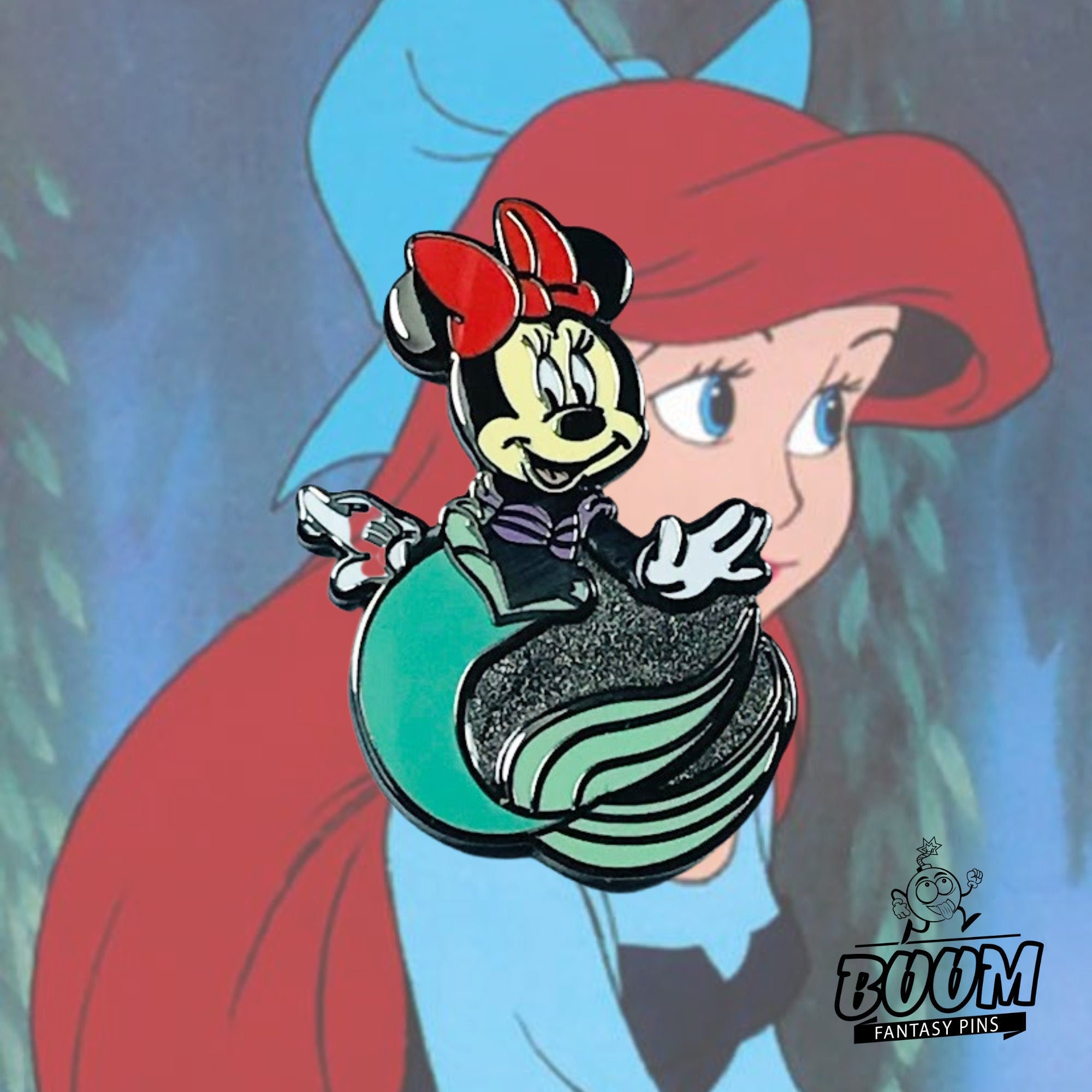 Pin's – Minnie Mouse en Ariel de La Petite Sirène – Disney Fantasy