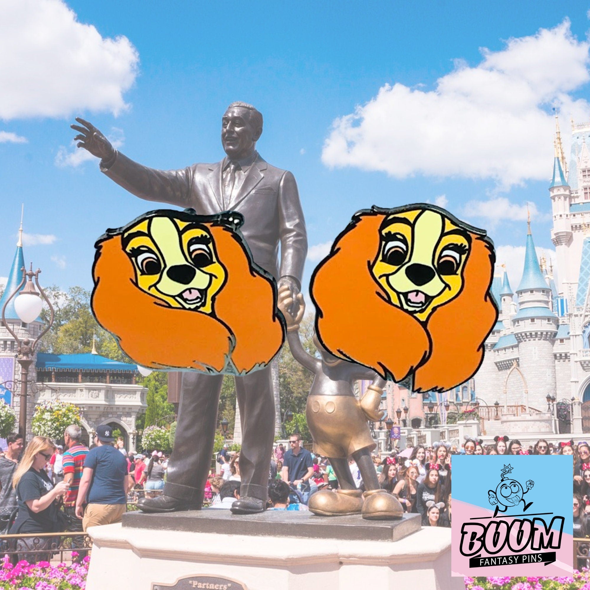 Boutons de manchette – La dame de La Belle et le Clochard – Disney Fantasy