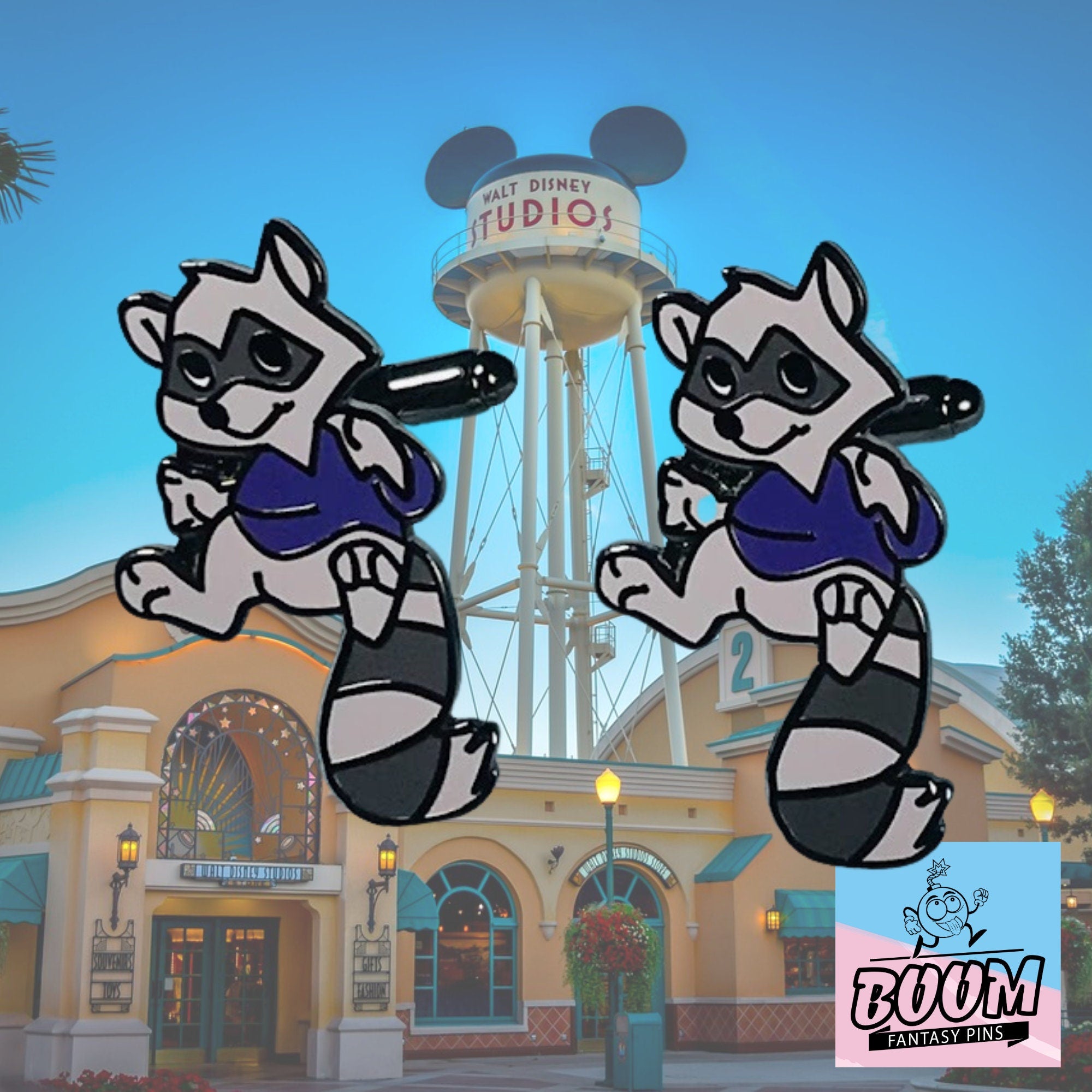 Cufflinks – Raccoon from Robin Hood – Disney Fantasy