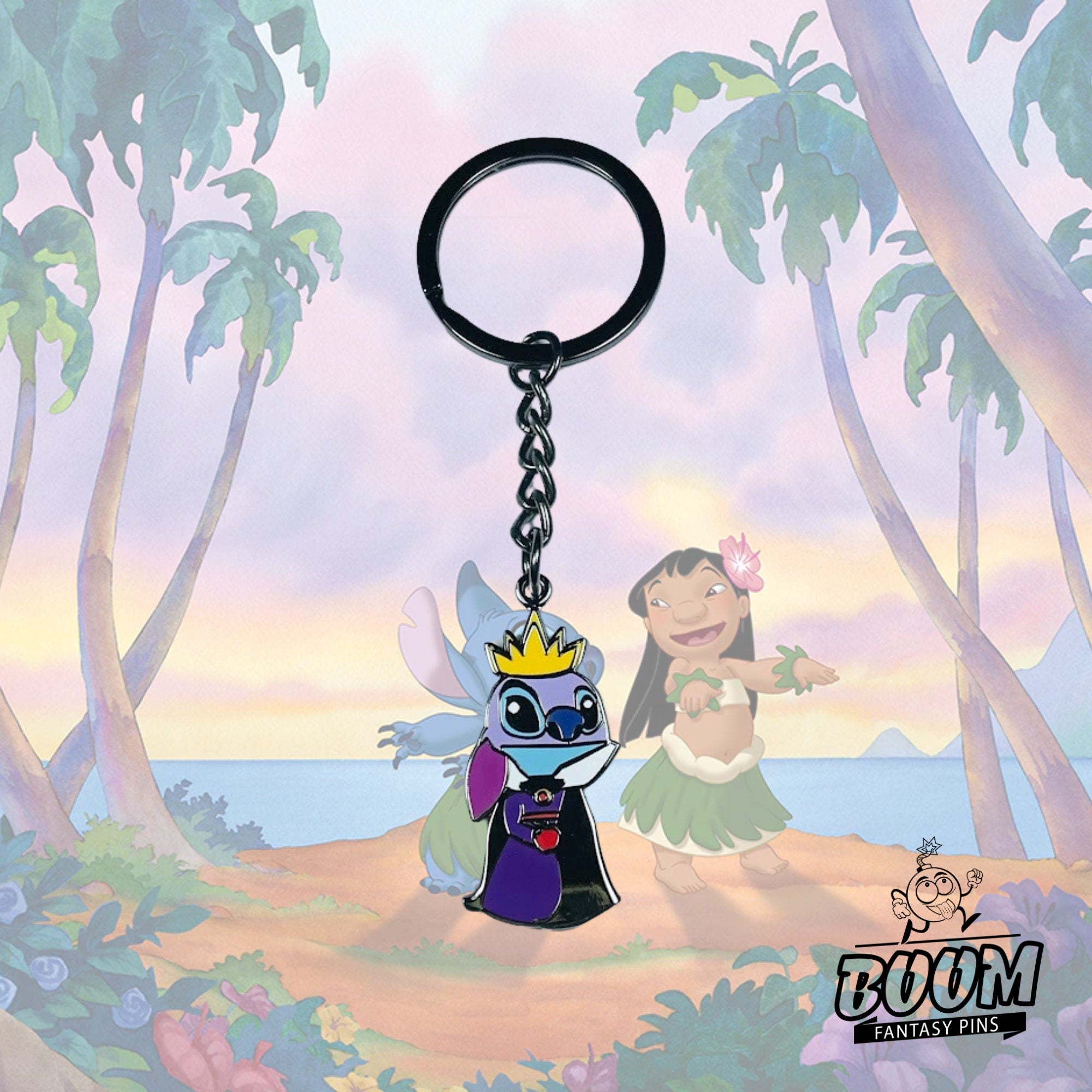 Llavero – Experimento 626 Stitch como la Reina Malvada de Lilo &amp; Stitch – Disney Fantasy