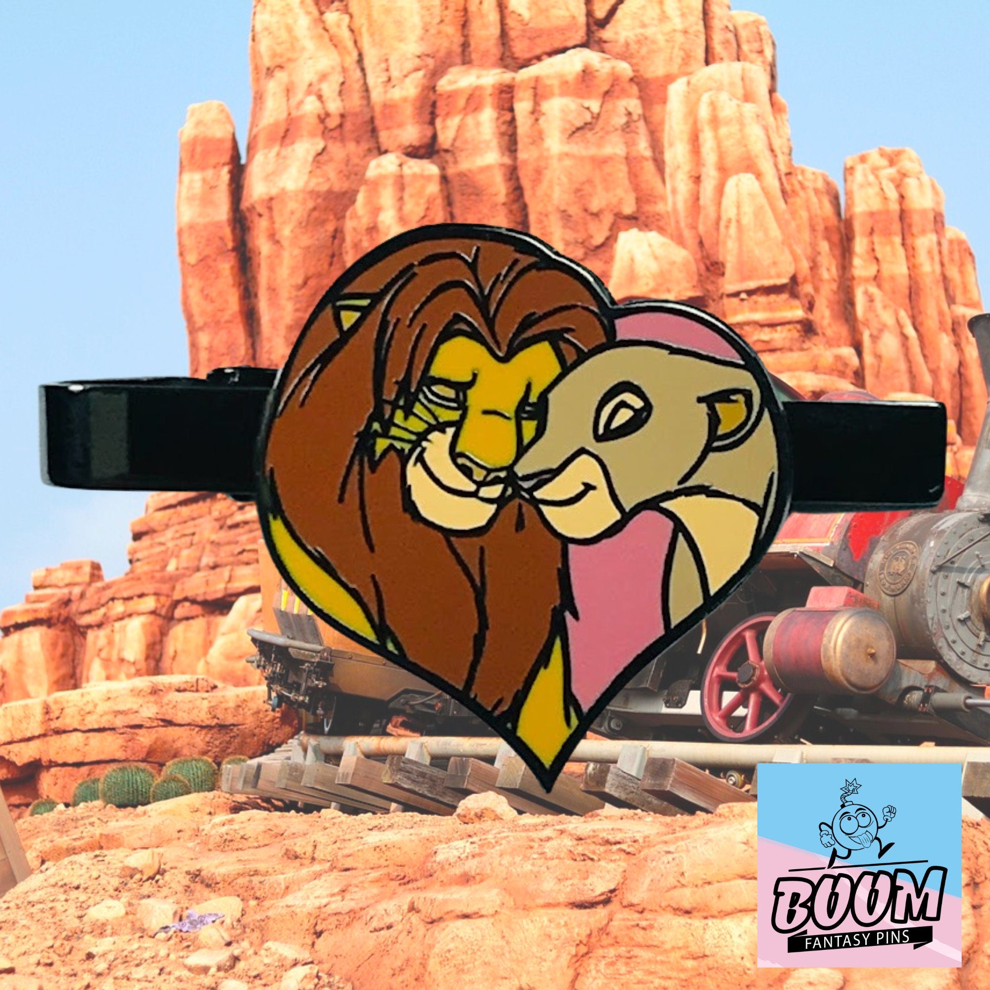 Pinza de corbata – Simba y Nala de El Rey León – Disney Fantasy