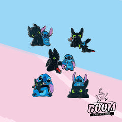 Pin – Stitch y Desdentao de Lilo y Stitch – Disney Fantasy