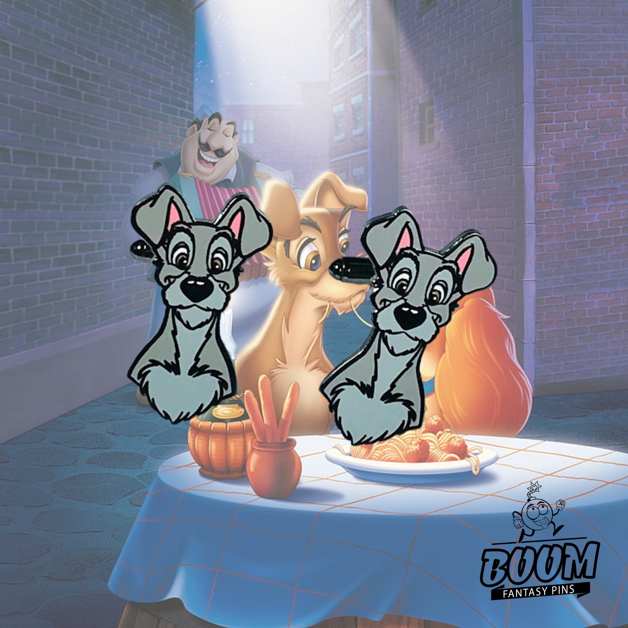 Boutons de manchette – Clochard de La Belle et le Clochard – Disney Fantasy