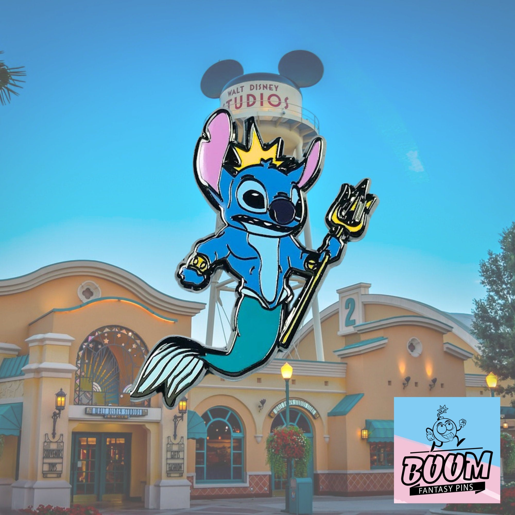 Pin – Stitch como el Rey Tritón de Lilo y Stitch – Disney Fantasy