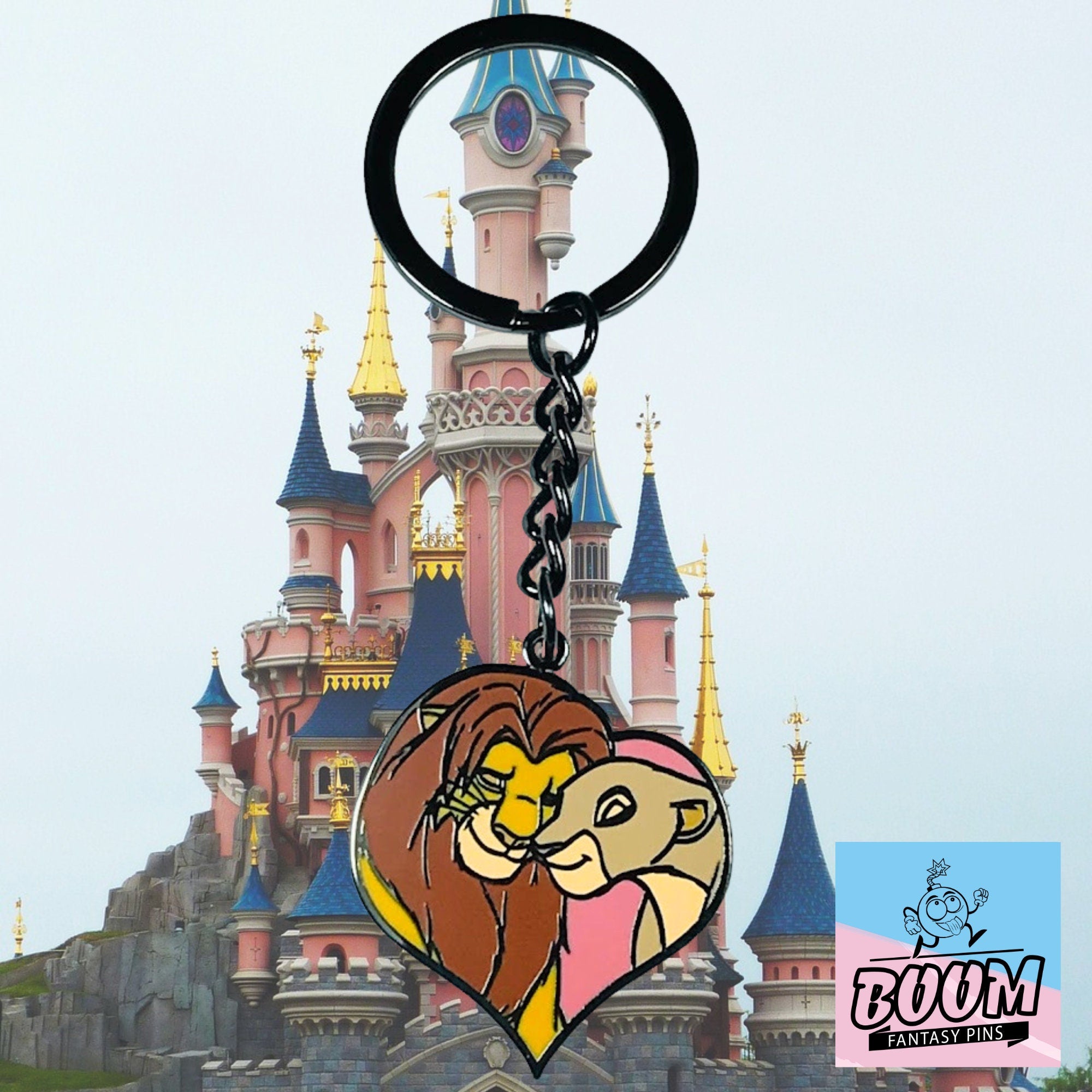 Llavero – Simba y Nala de El Rey León – Disney Fantasy