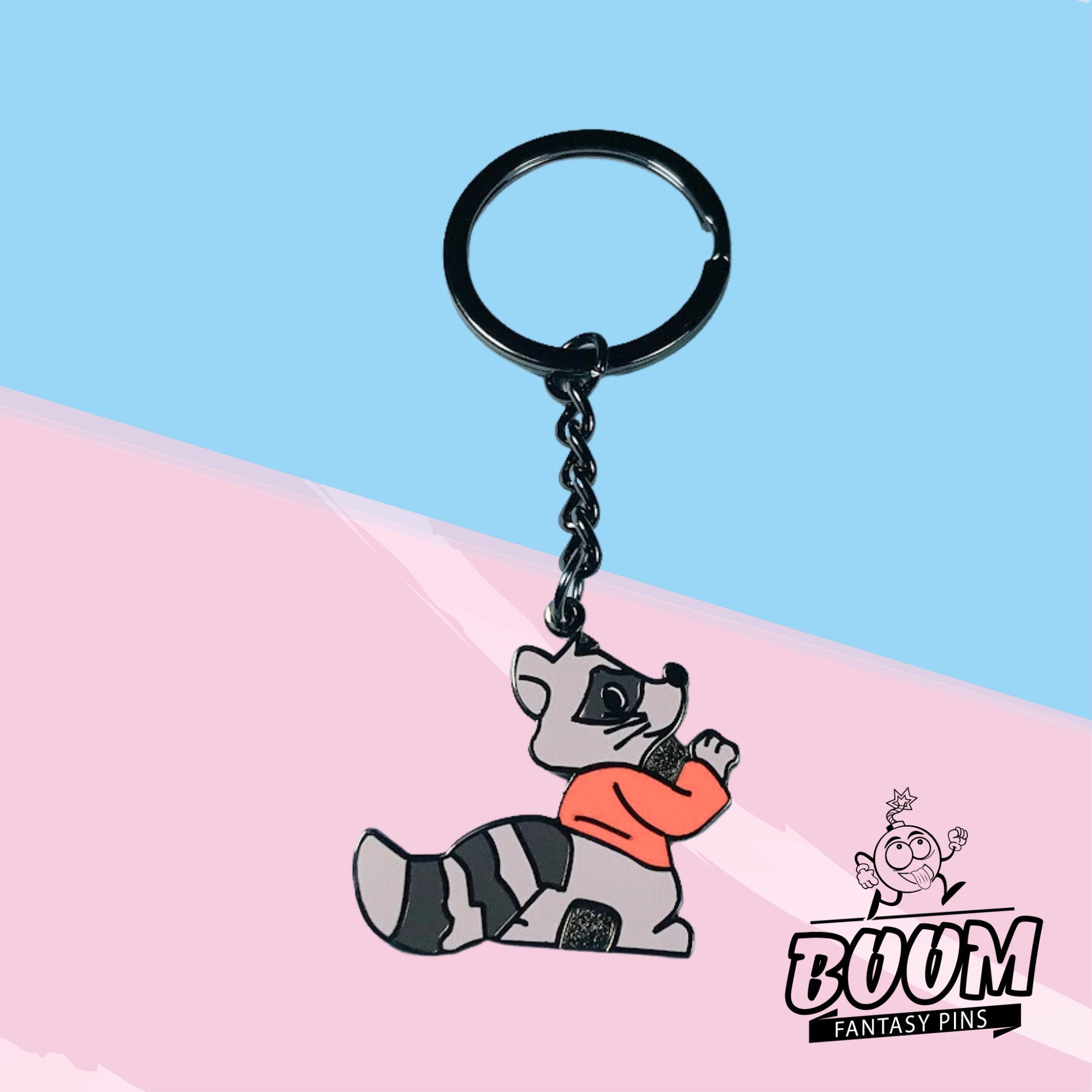 Llavero – Mapache de espalda de Robin Hood – Disney Fantasy