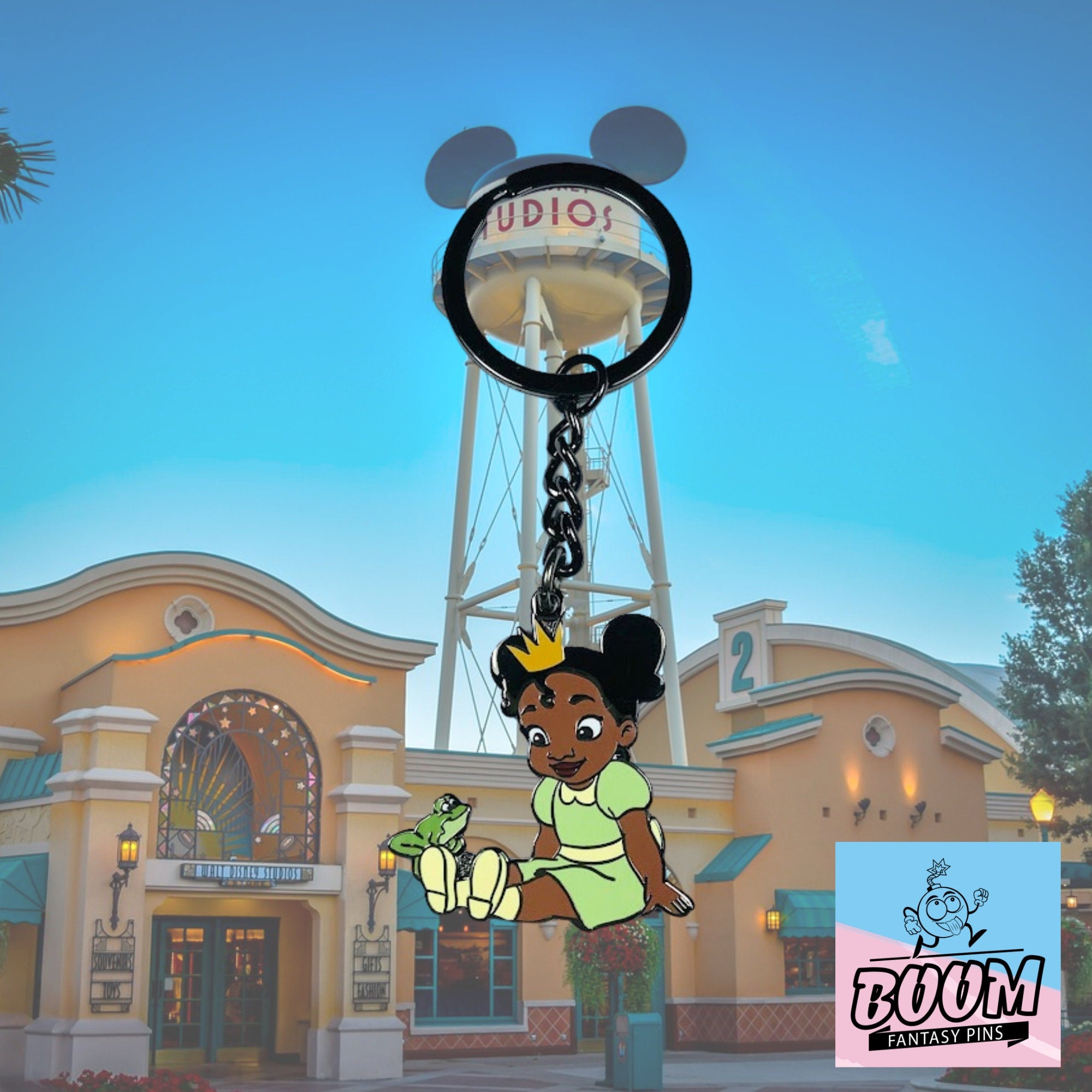 Llavero – Princesa Tiana y Sapo de La Princesa y el Sapo – Disney Fantasy