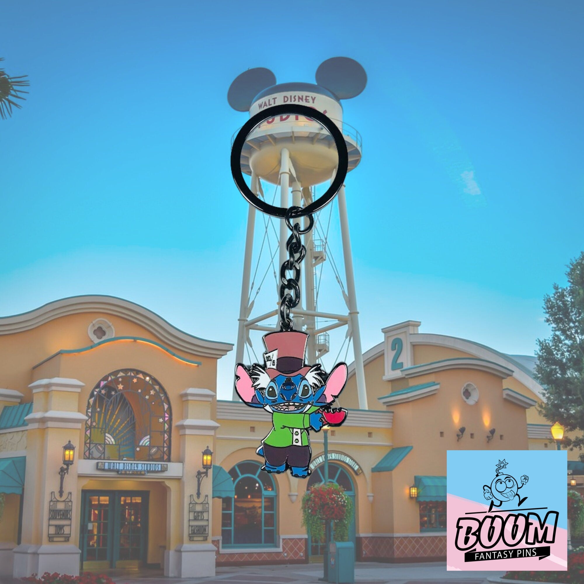 Llavero – Experimento 626 Stitch como el Sombrerero Loco de Lilo &amp; Stitch – Disney Fantasy