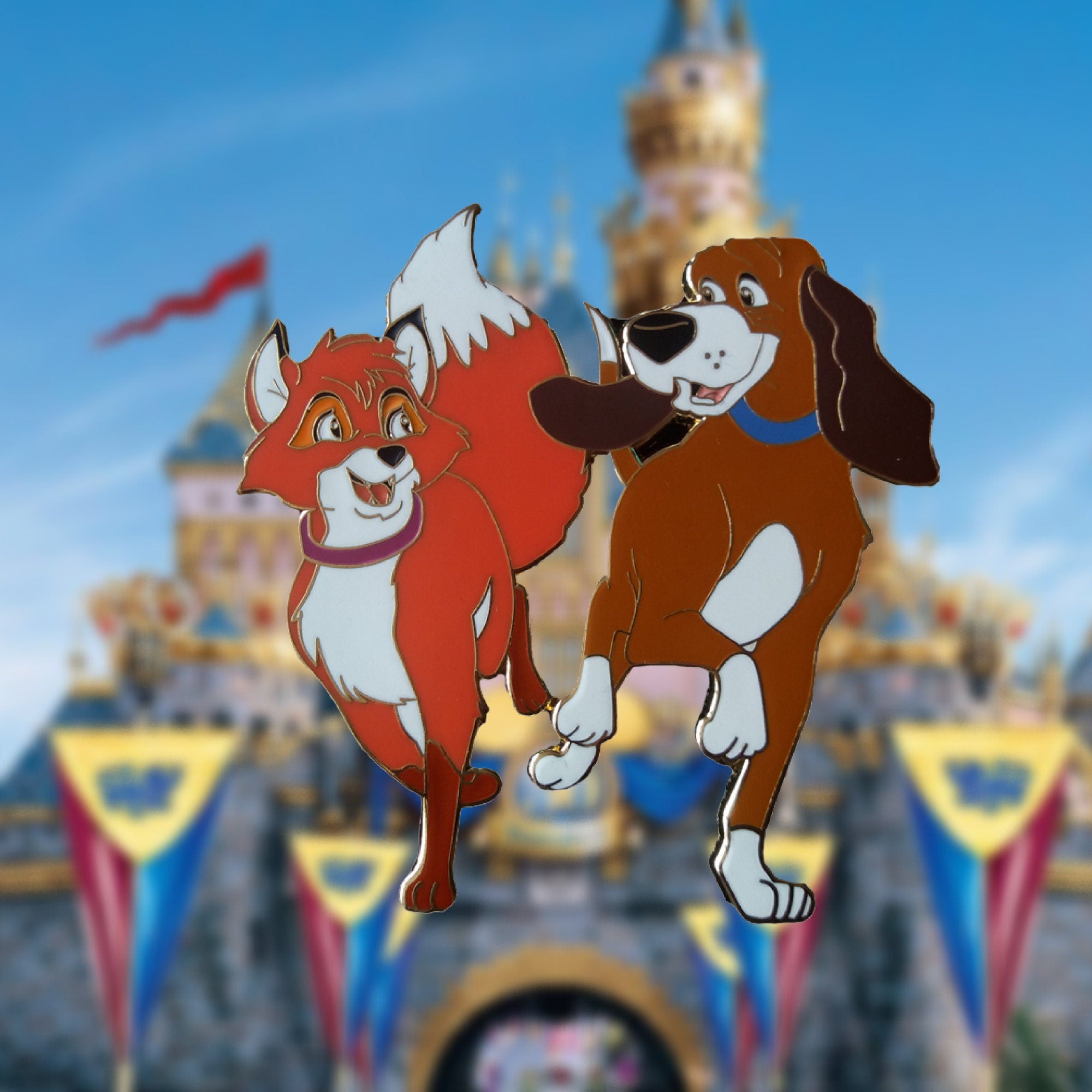 Pin's – Tod et Toby du film Rox et Rouky – Disney Fantasy