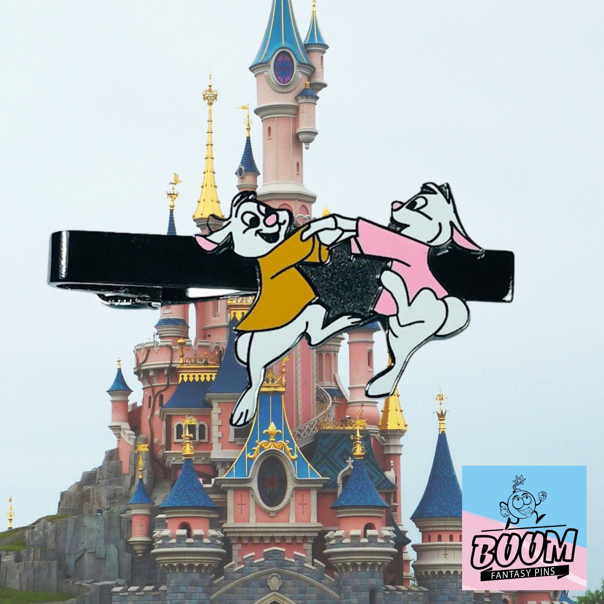 Pinza de corbata – Skippy Yellow y Sis Bunny de Robin Hood – Disney Fantasy