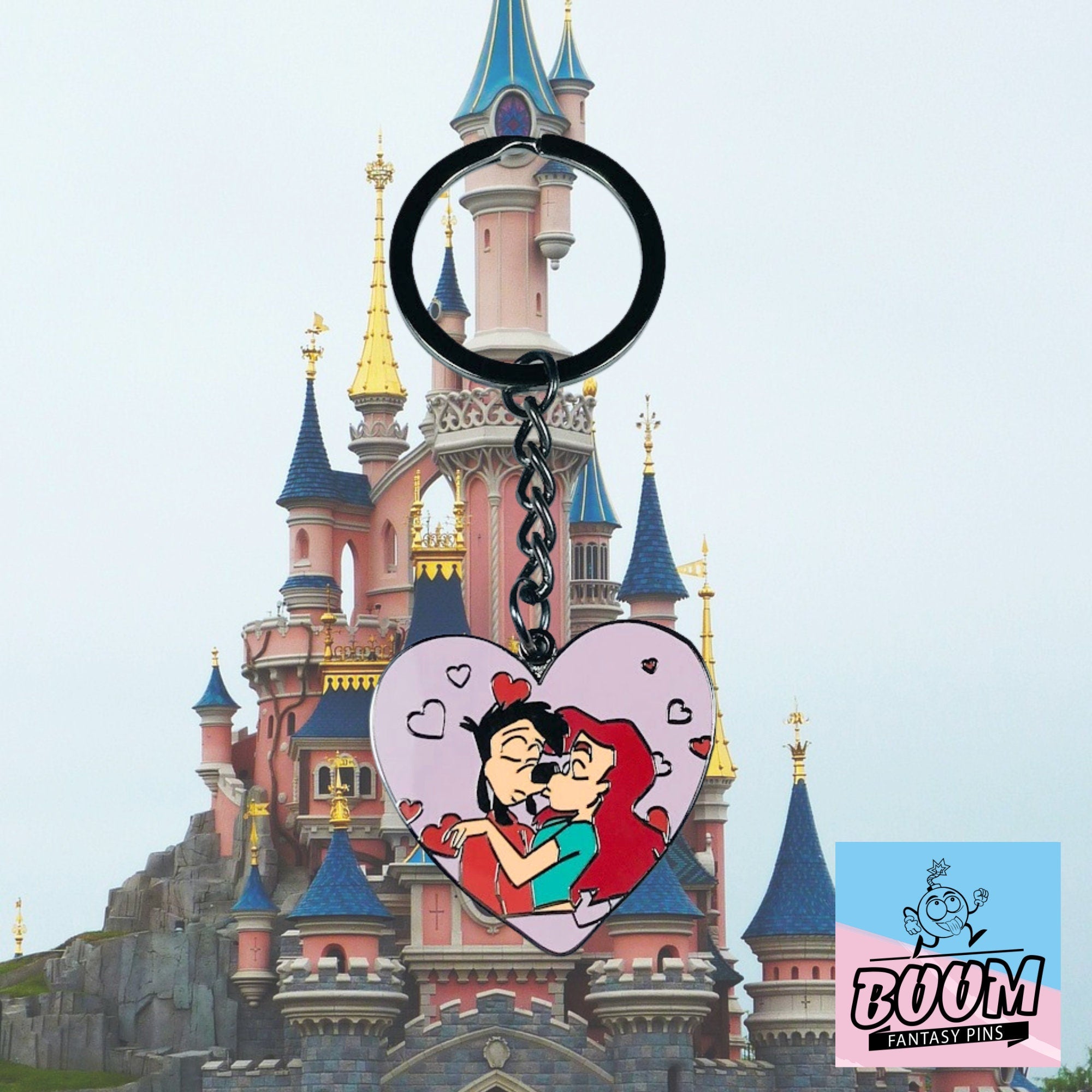 Porte-clés – Dingo et Roxanne du film Dingo et Max – Disney Fantasy