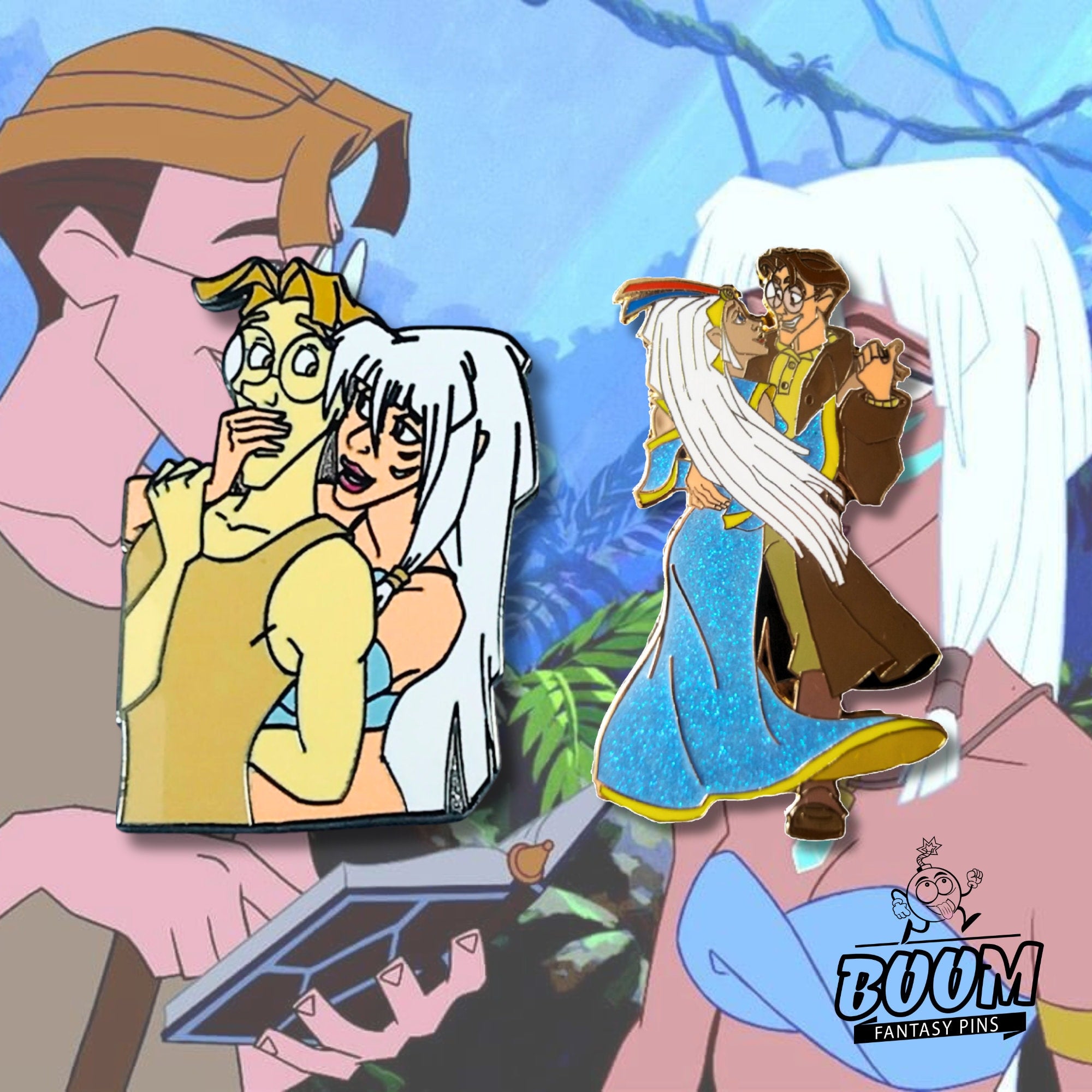 Pin – Milo Thatch and Kida Nedakh from Atlantis The Lost Empire – Disney Fantasy