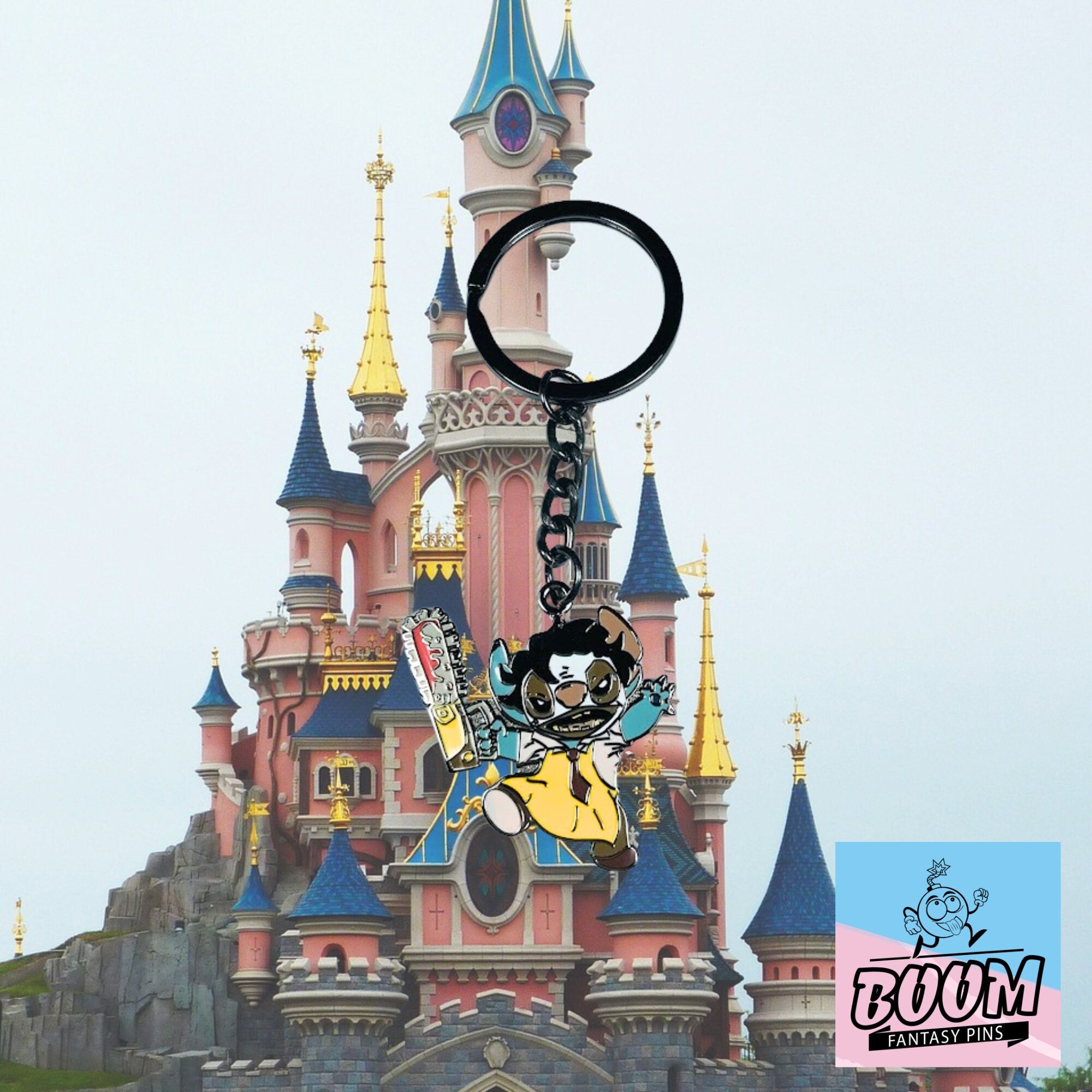 Llavero - Stitch como Leatherface de Lilo &amp; Stitch - Disney Fantasy