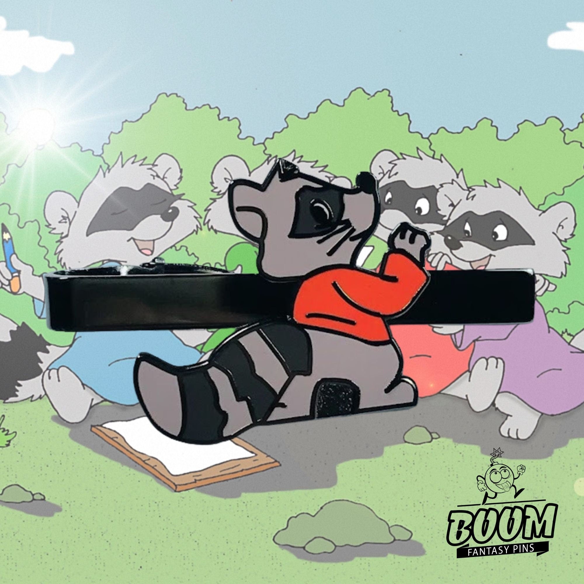 Pinza de corbata – Mapache de espalda de Robin Hood – Fantasía de Disney