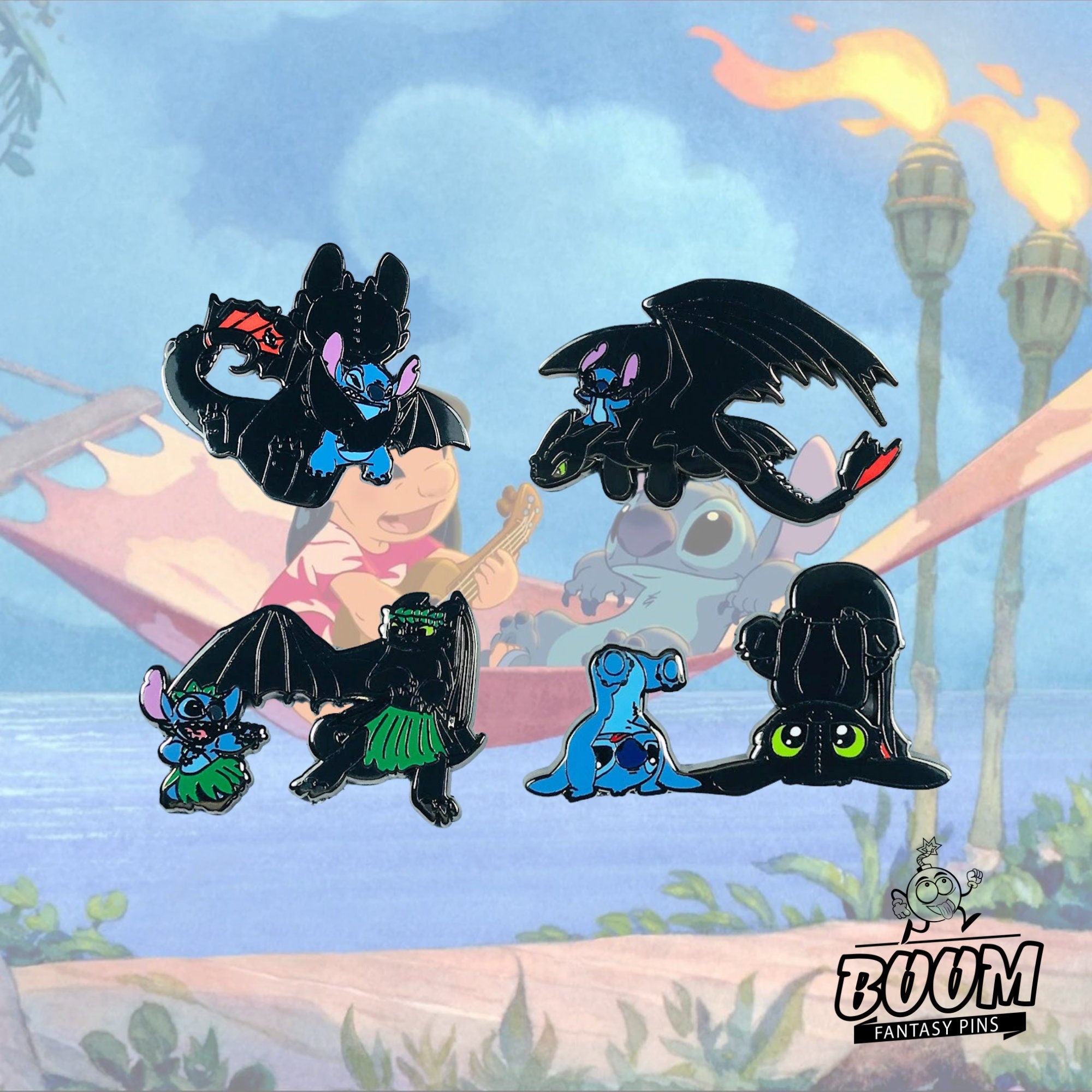 Pin – Experimento de Stitch 626 y Desdentao de Lilo y Stitch – Fantasía Disney