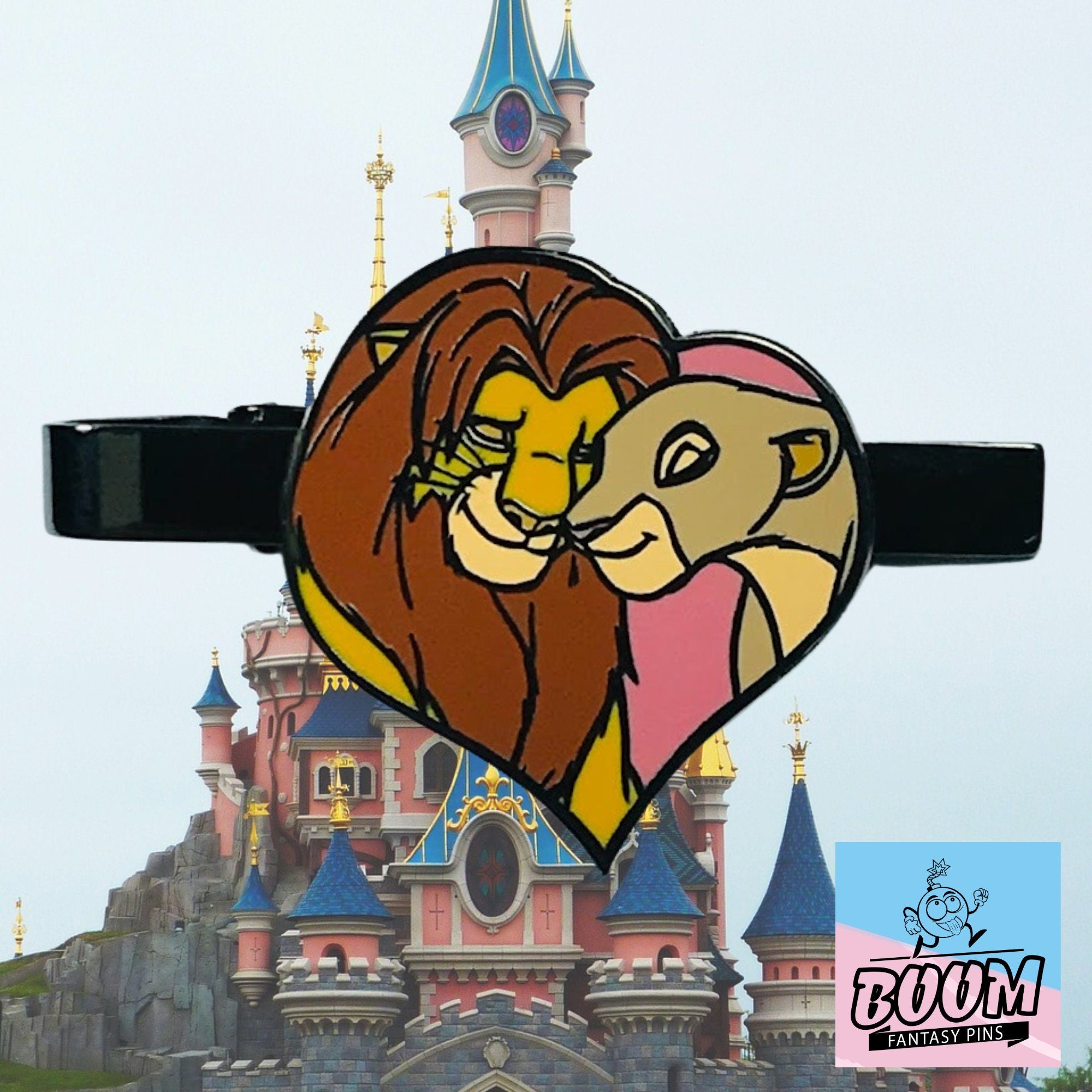 Pinza de corbata – Simba y Nala de El Rey León – Disney Fantasy