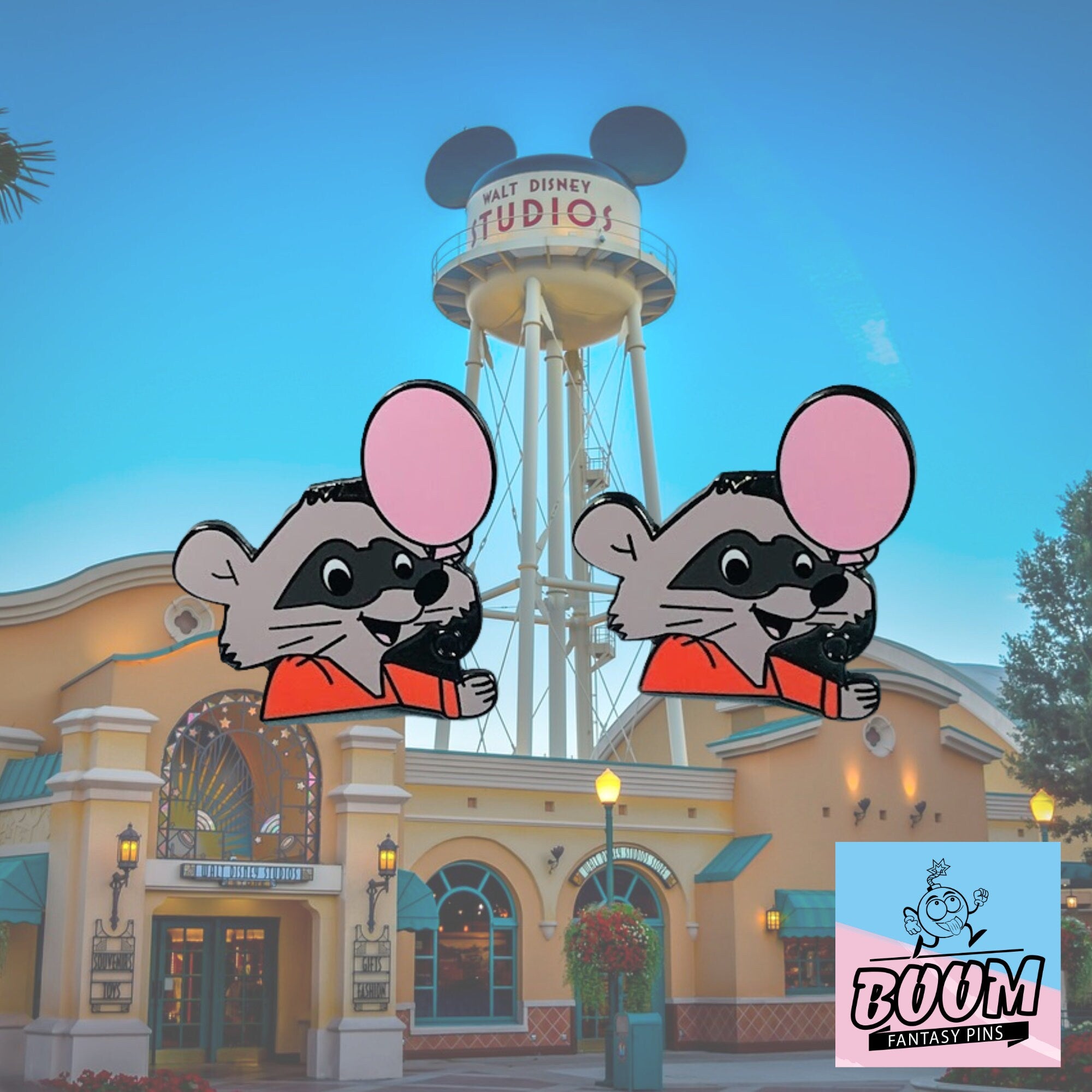 Cufflinks – Raccoon from Robin Hood – Disney Fantasy