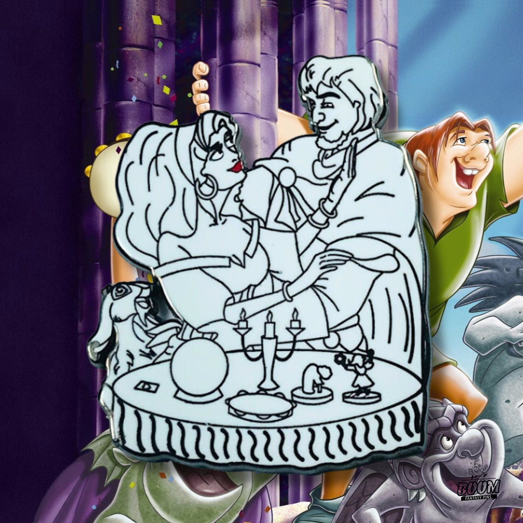 Pin – Esmeralda y el Capitán Febo de El Jorobado de Notre Dame – Disney Fantasy