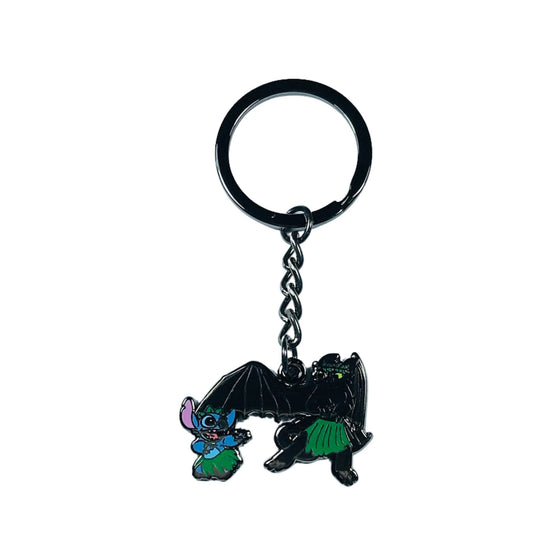 Keychain – Experiment 626 Stitch from Lilo & Stitch and Toothless from How to Train Your Dragon – Disney Fantasy