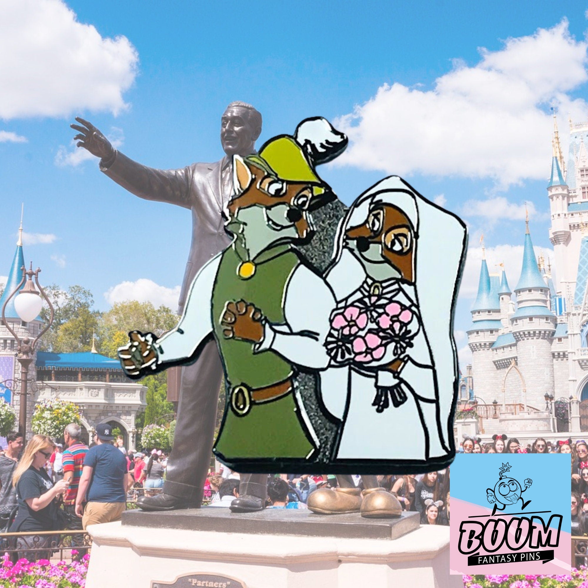 Pin – Maid Marian and Robin Hood from Robin Hood – Disney Fantasy