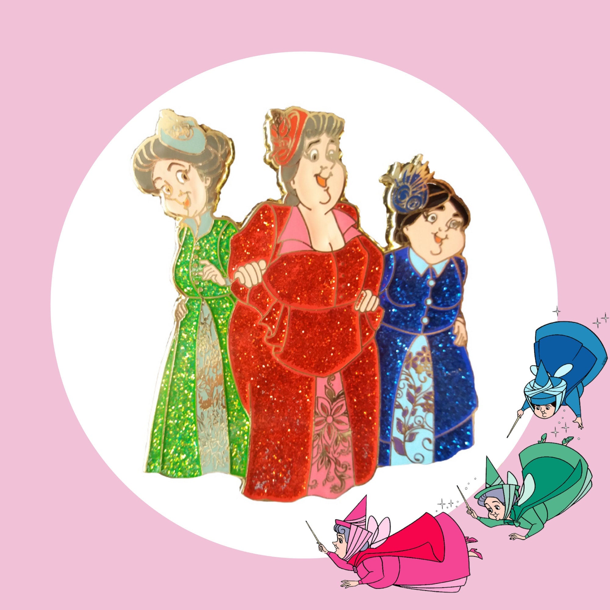 Pin – Flora Fauna y Primavera de La Bella Durmiente – Disney Fantasy