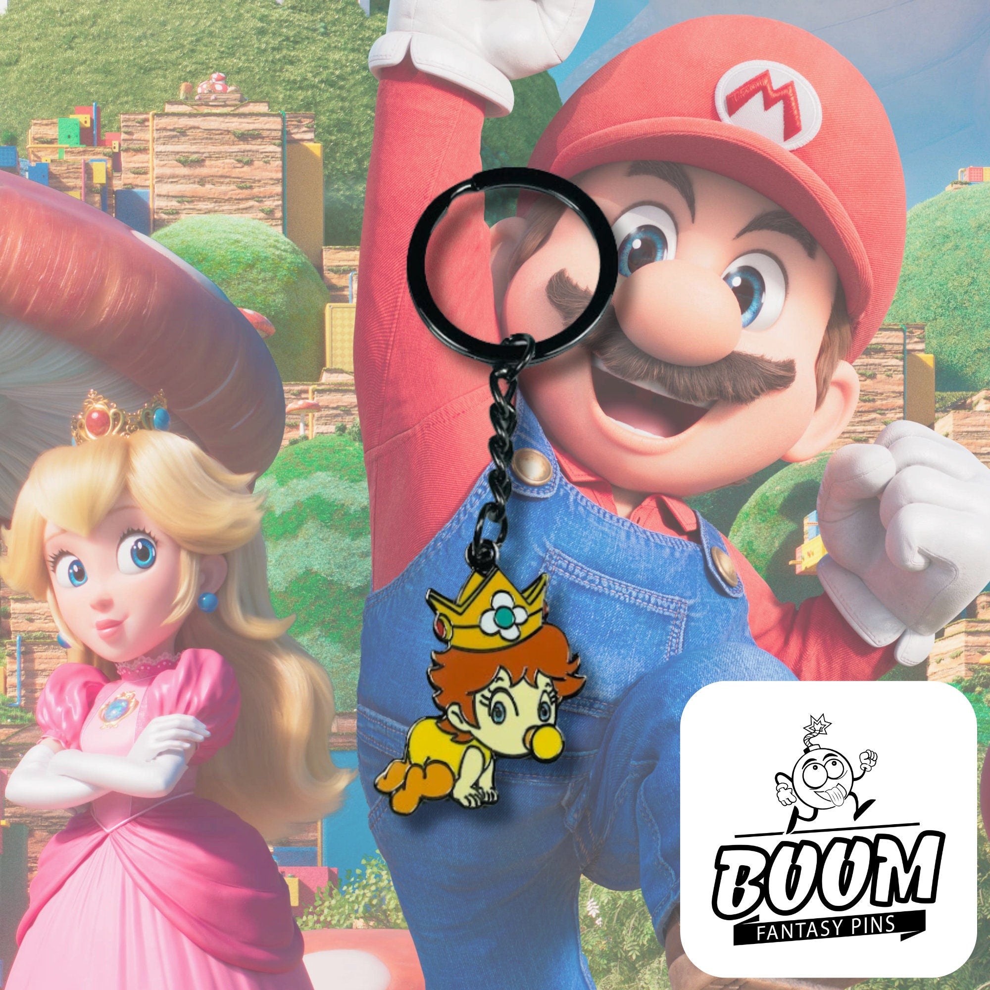 Keychain – Princess Daisy from Super Mario Bros – Disney Fantasy