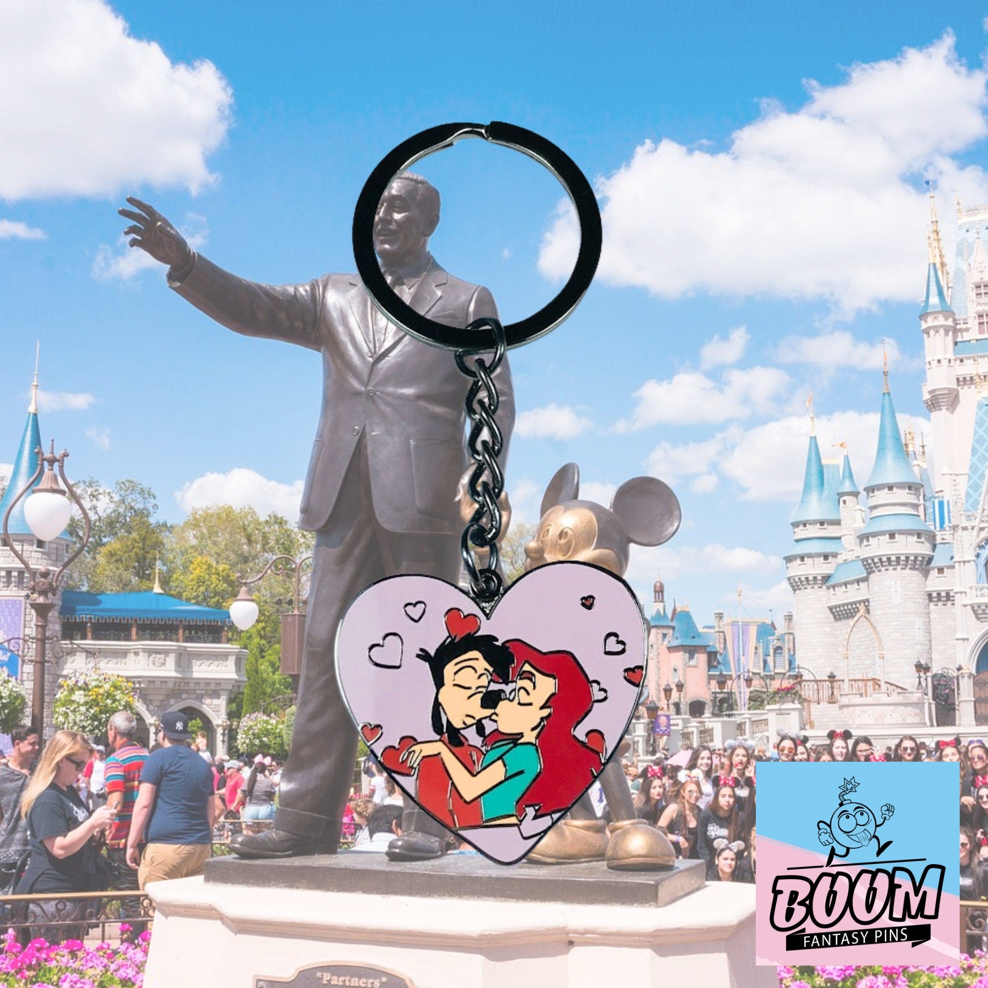 Porte-clés – Dingo et Roxanne du film Dingo et Max – Disney Fantasy