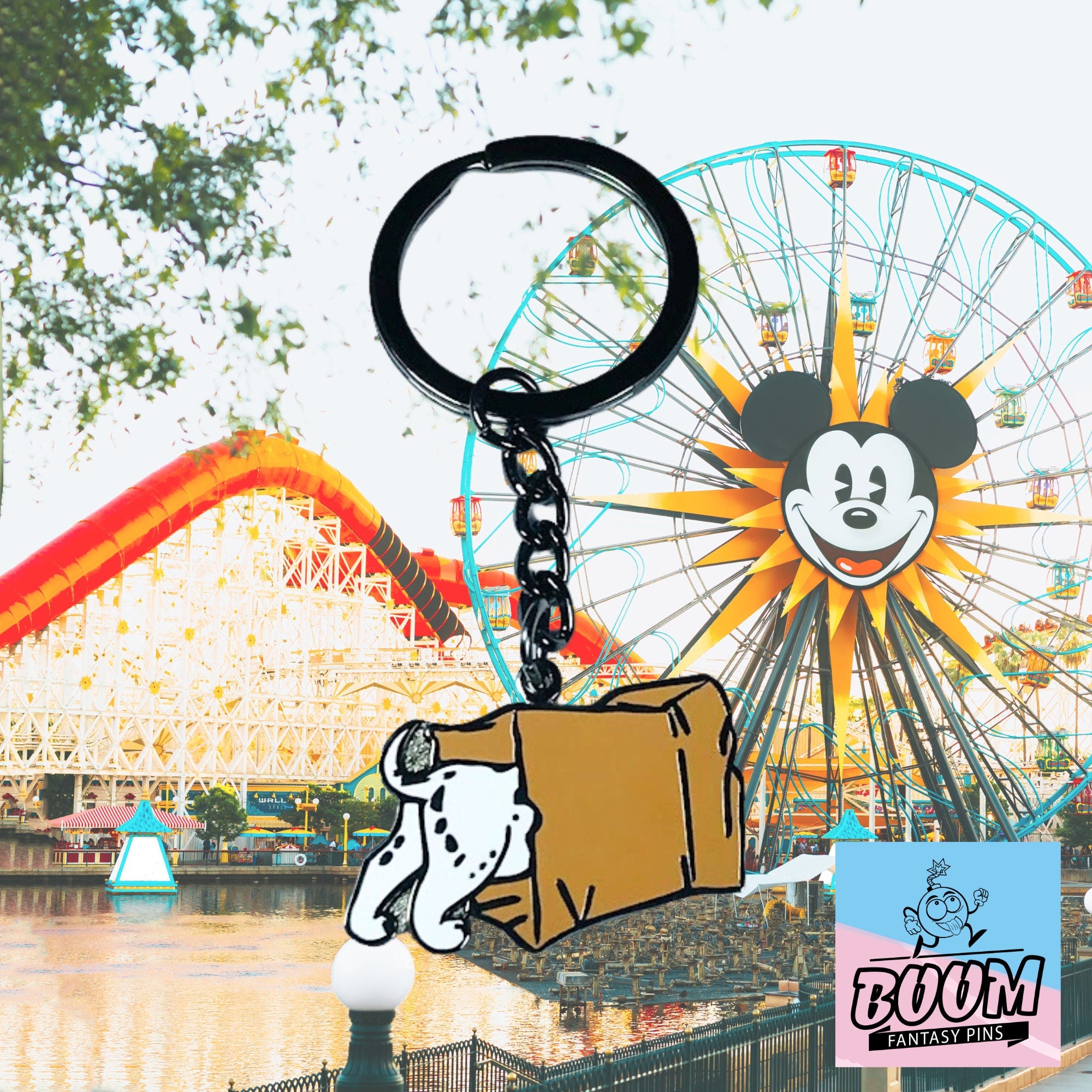 Porte-clés – Les chiots Pongo et Perdita des 101 Dalmatiens – Disney Fantasy