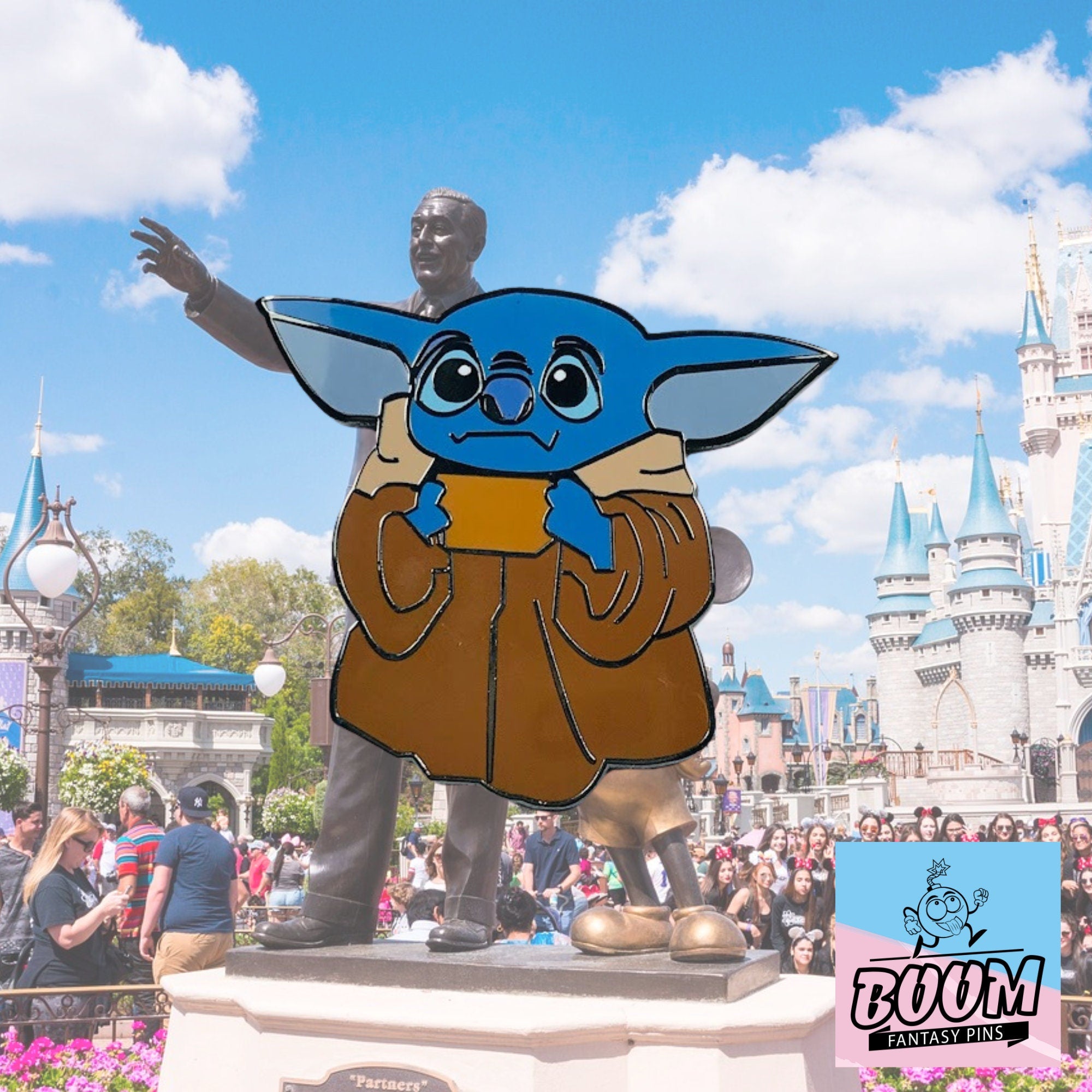Pin – Stitch como Baby Yoda de Lilo &amp; Stitch – Disney Fantasy