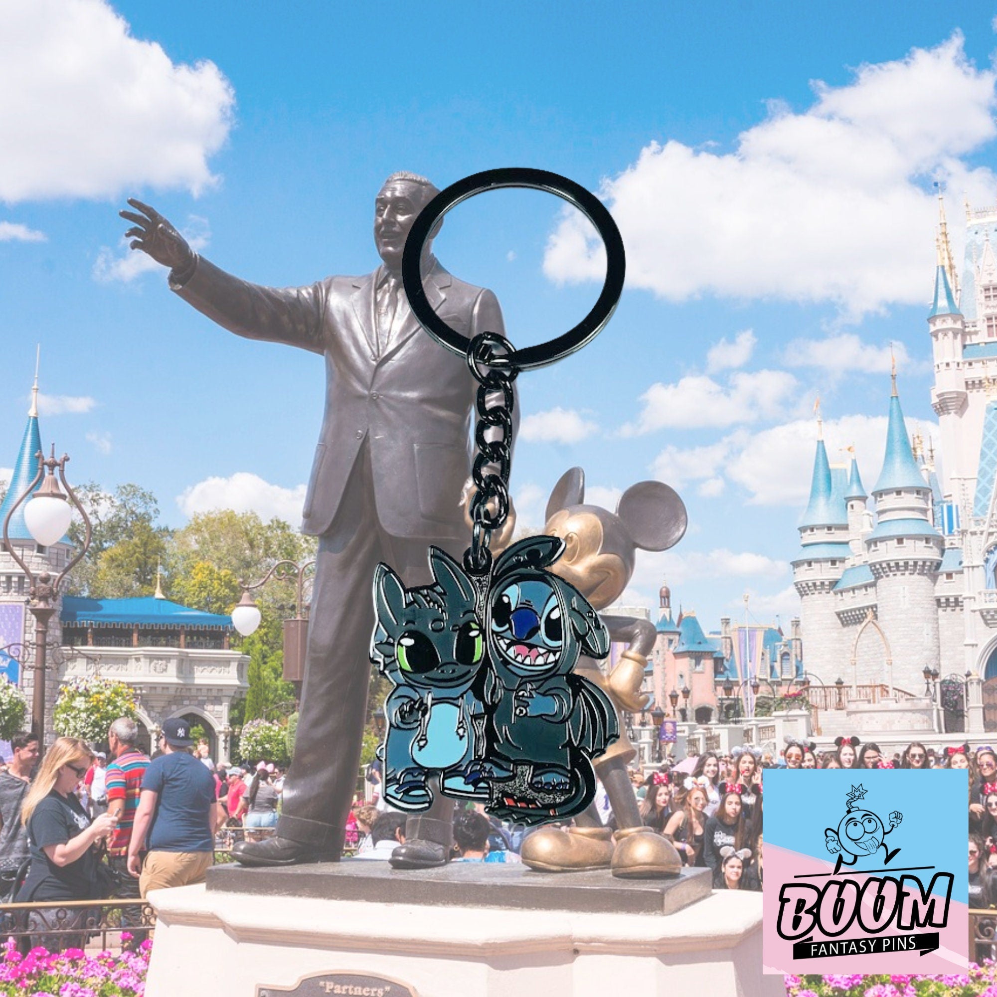 Llavero – Experimento 626 Stitch y Desdentao de Lilo y Stitch – Disney Fantasy