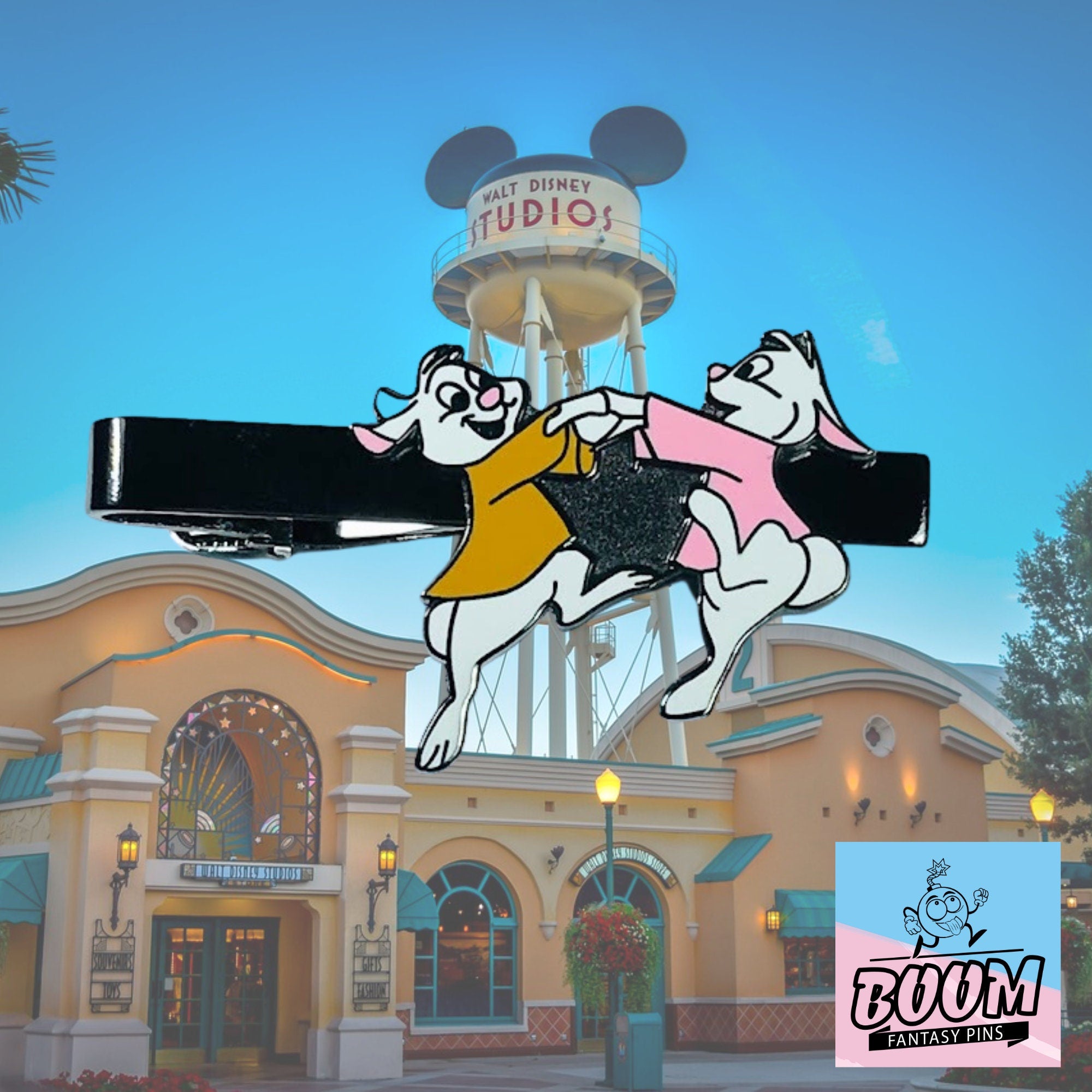 Pinza de corbata – Skippy Yellow y Sis Bunny de Robin Hood – Disney Fantasy