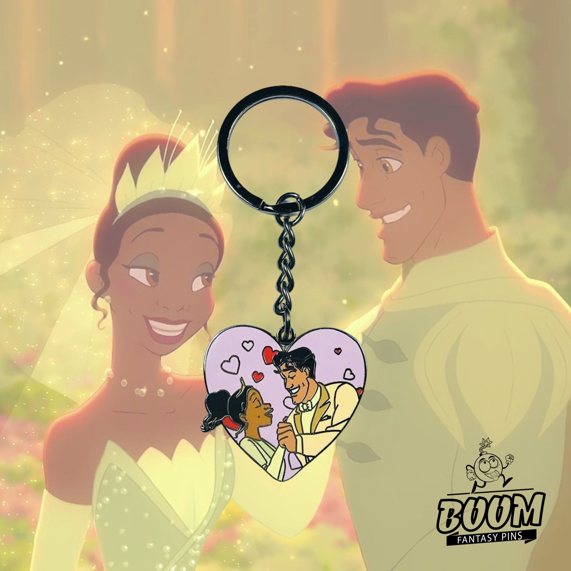 Llavero – Tiana y el Príncipe Naveen de La Princesa y el Sapo – Disney Fantasy