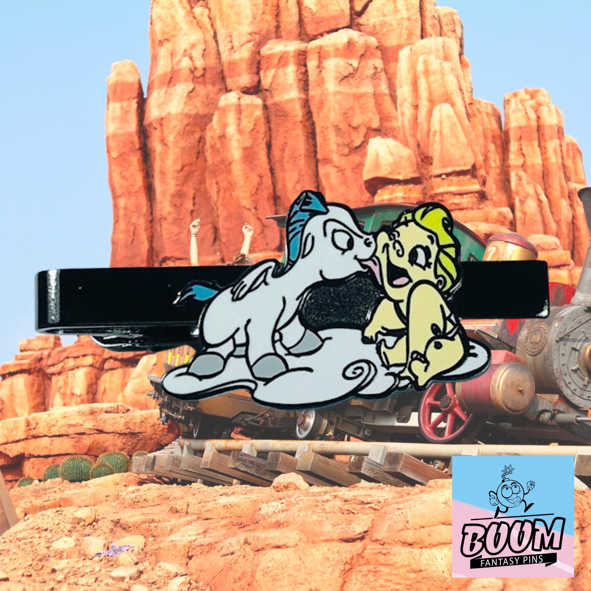 Pince à cravate – Pégase et Zeus enfant d'Hercule – Disney Fantasy