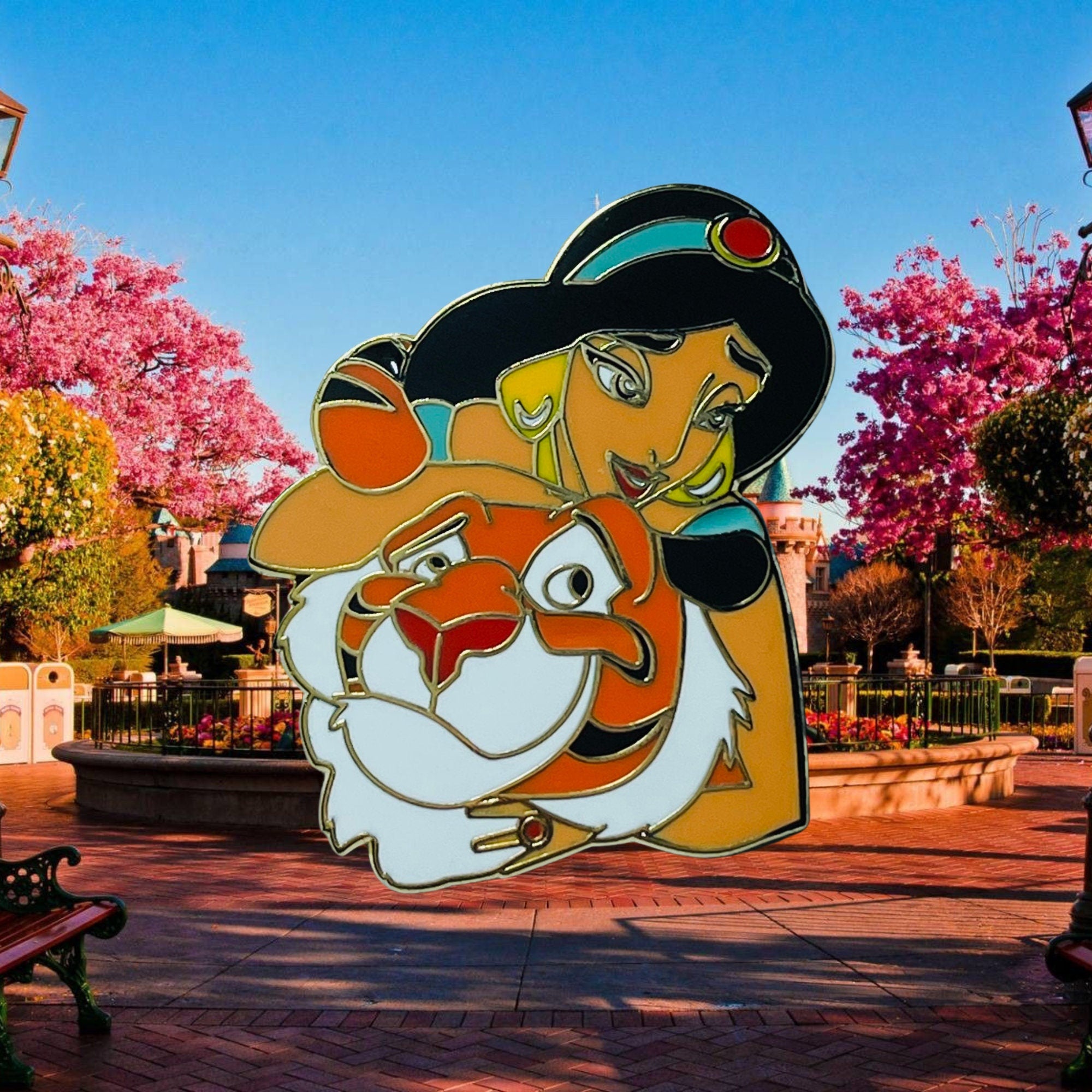 Pin – Rajah y la Princesa Jasmine de Aladdin – Disney Fantasy