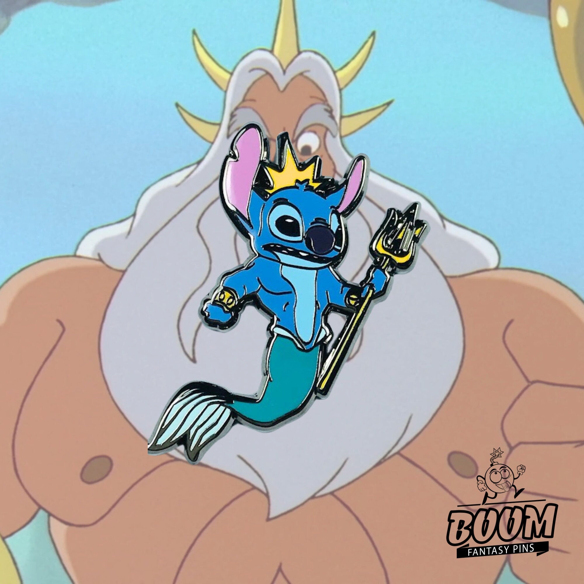 Pin – Stitch como el Rey Tritón de Lilo y Stitch – Disney Fantasy
