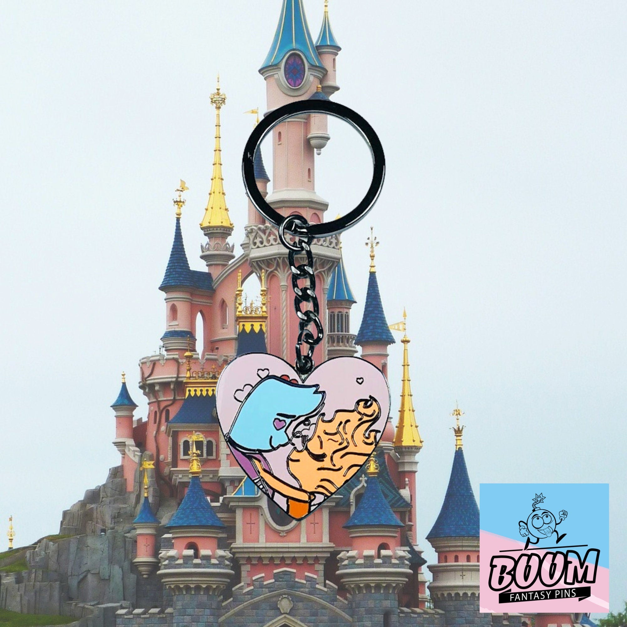 Llavero – Ember y Lake de Elemental – Disney Fantasy