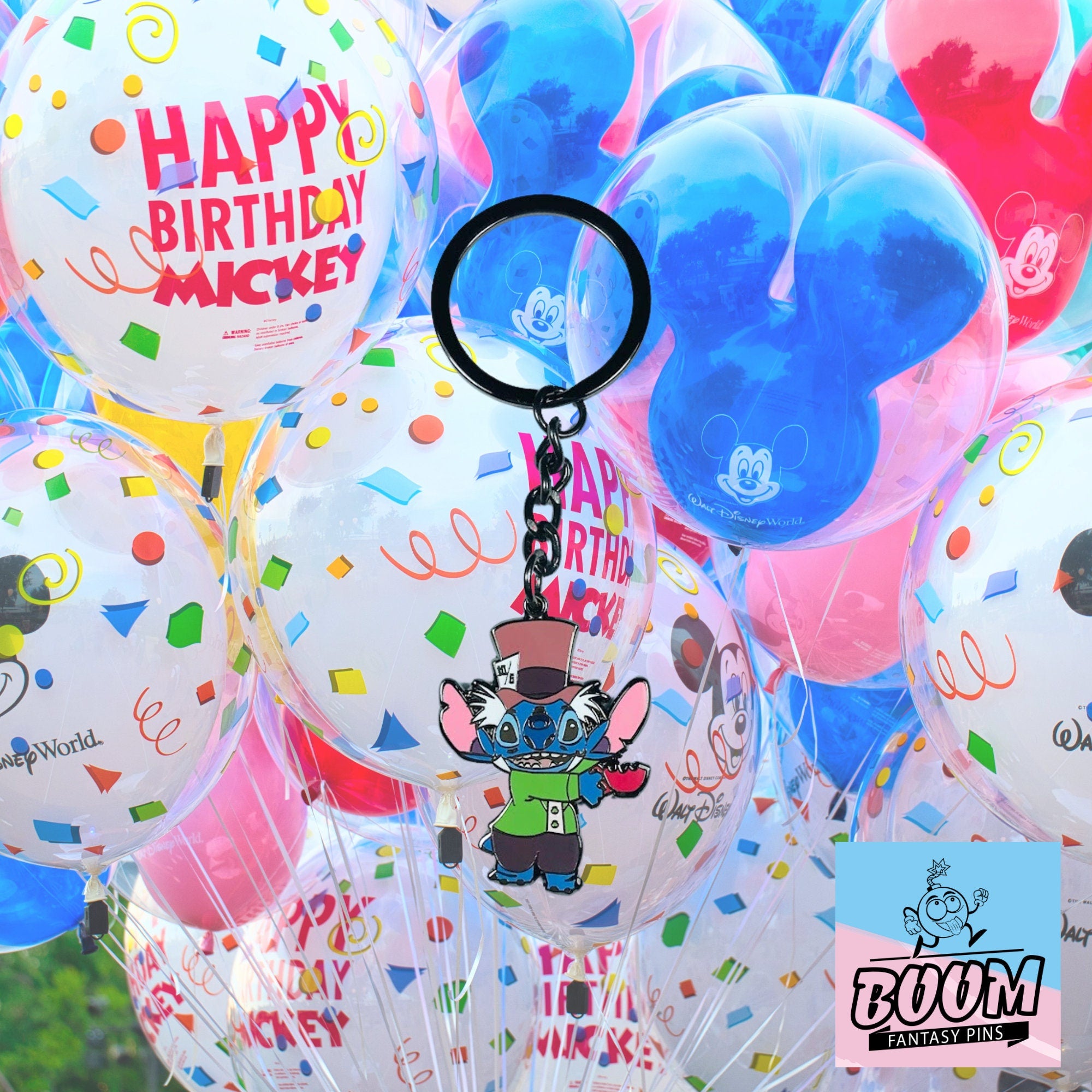 Llavero – Experimento 626 Stitch como el Sombrerero Loco de Lilo &amp; Stitch – Disney Fantasy