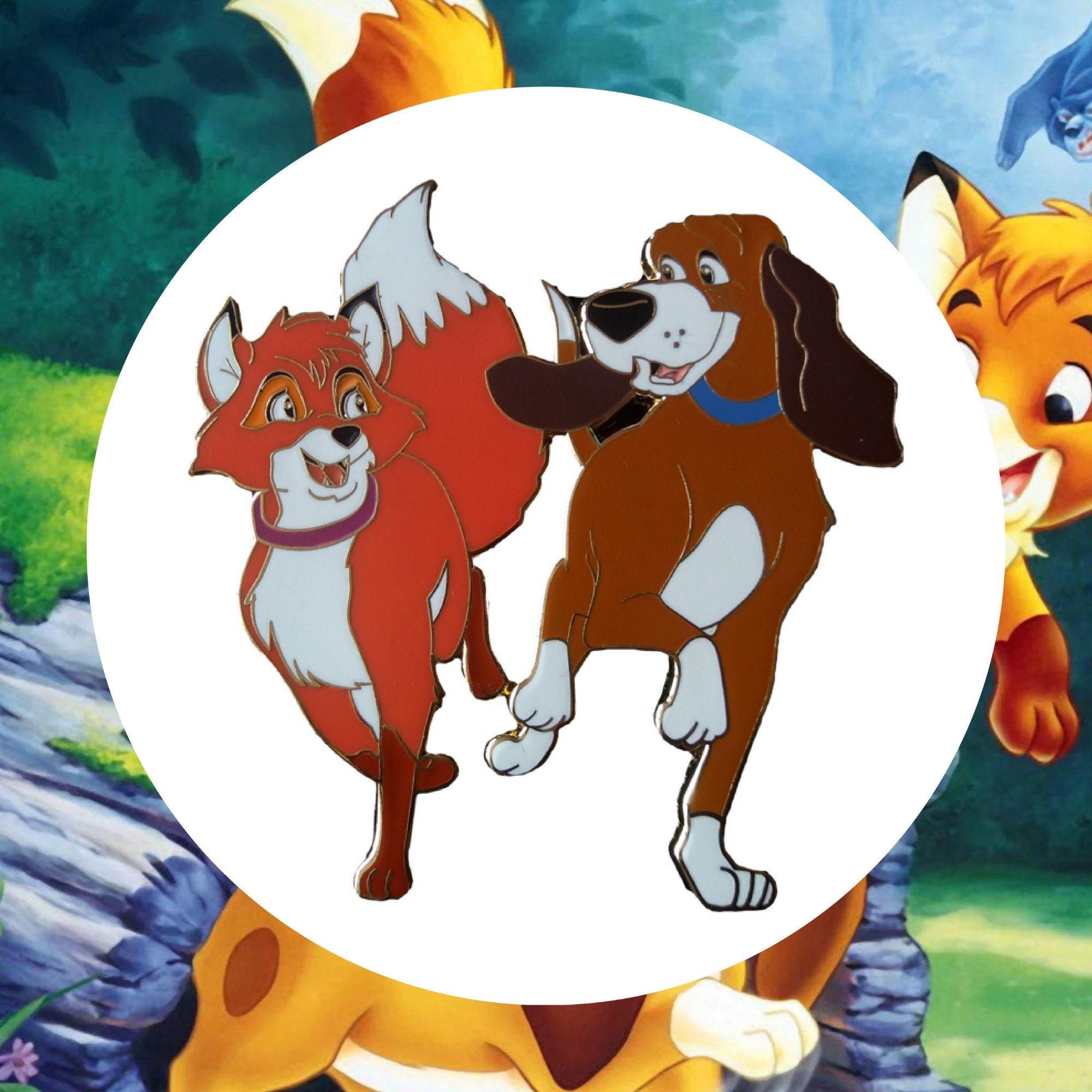 Pin's – Tod et Toby du film Rox et Rouky – Disney Fantasy