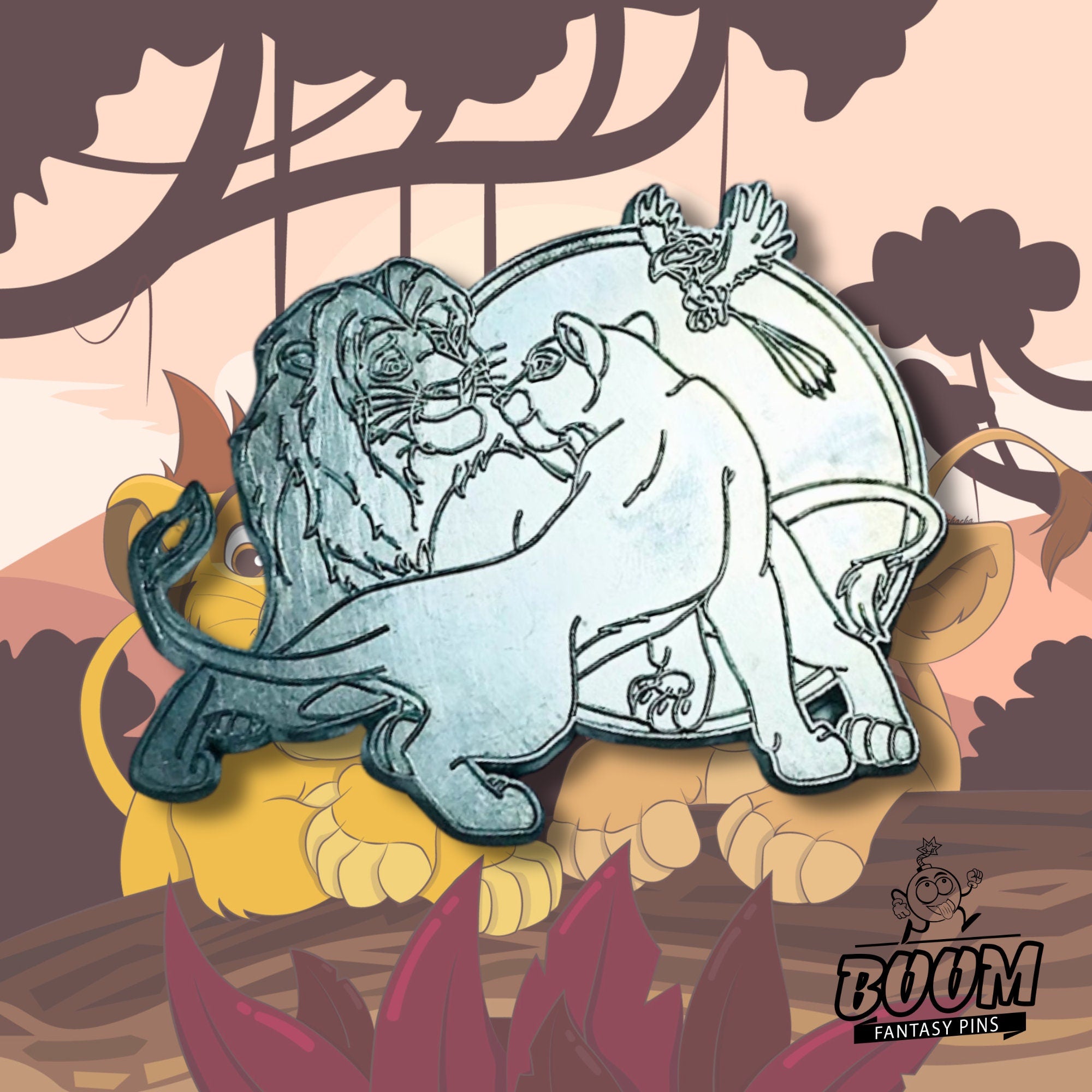 Pin's – Simba, Nala et Zazu du Roi Lion – Disney Fantasy