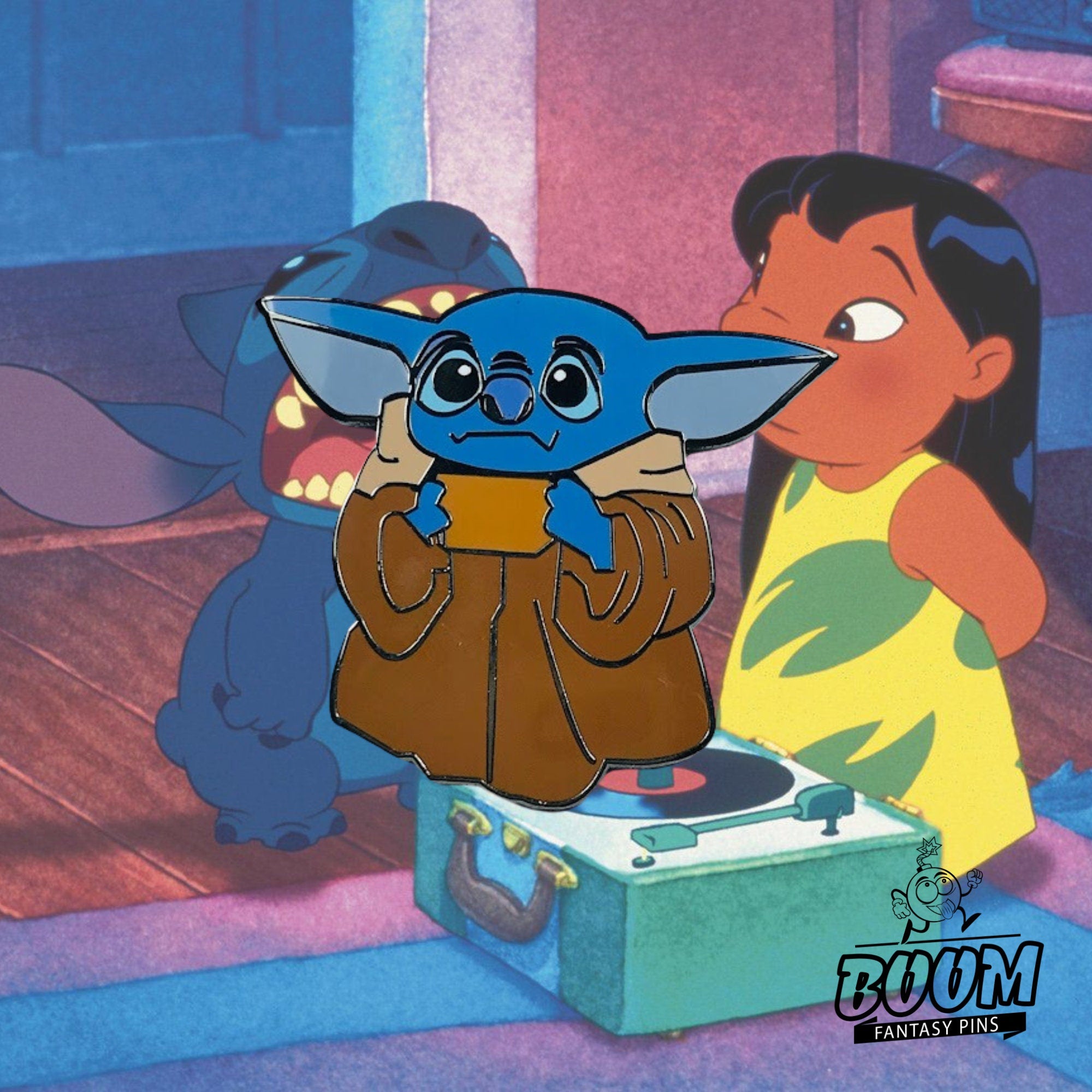 Pin – Stitch como Baby Yoda de Lilo &amp; Stitch – Disney Fantasy