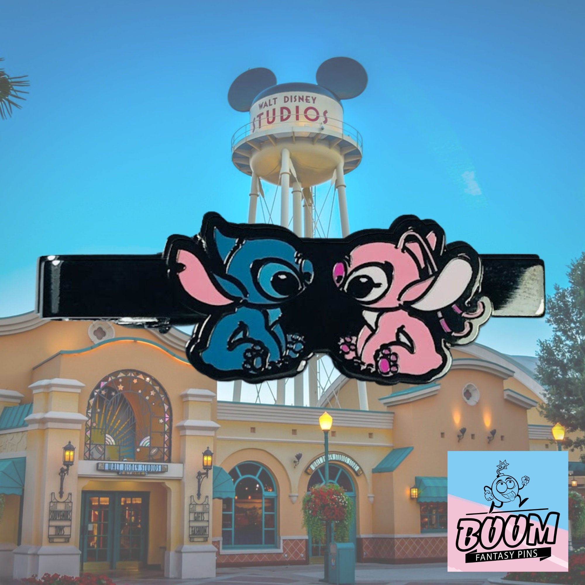 Tie Clip – Stitch and Angel from Lilo and Stitch – Disney Fantasy