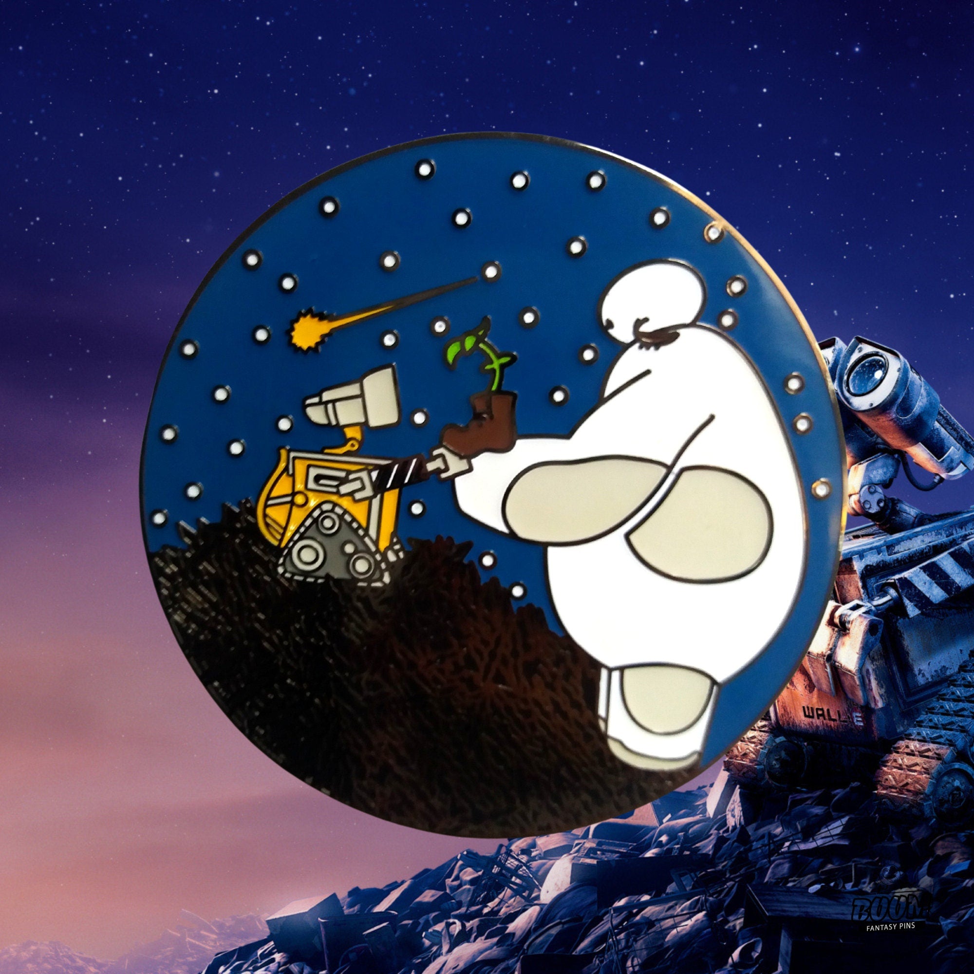 Pin's – Baymax de Big Hero 6 et Wall-E de Wall-E – Disney Fantasy
