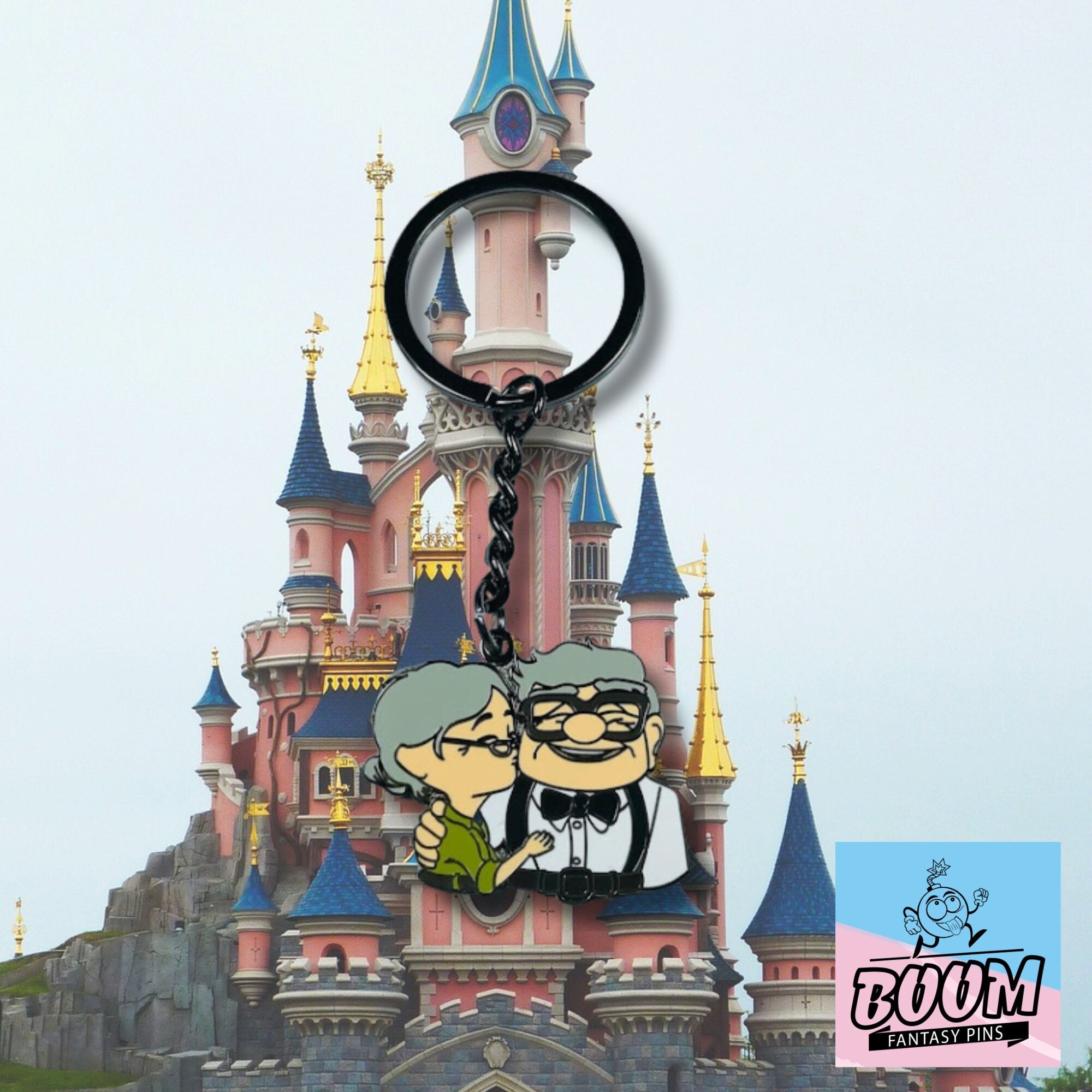 Llavero – Carl Fredricksen y Ellie Fredricksen de Up – Disney Fantasy