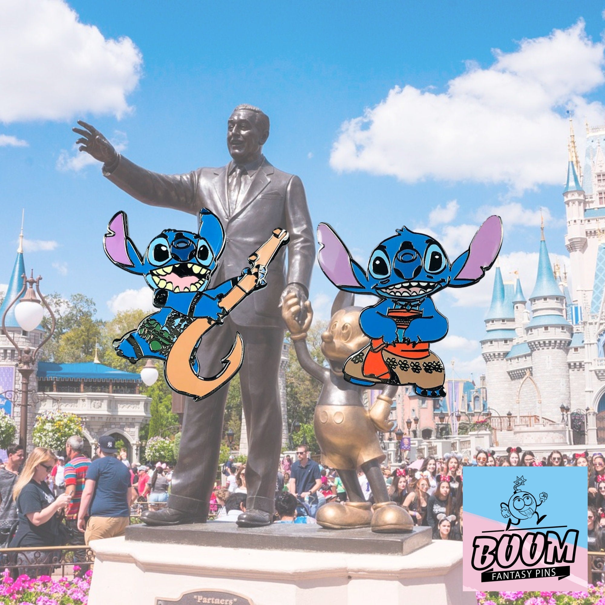 Épingle – Expérience 626 Stitch en Moana et Maui de Lilo et Stitch – Disney Fantasy