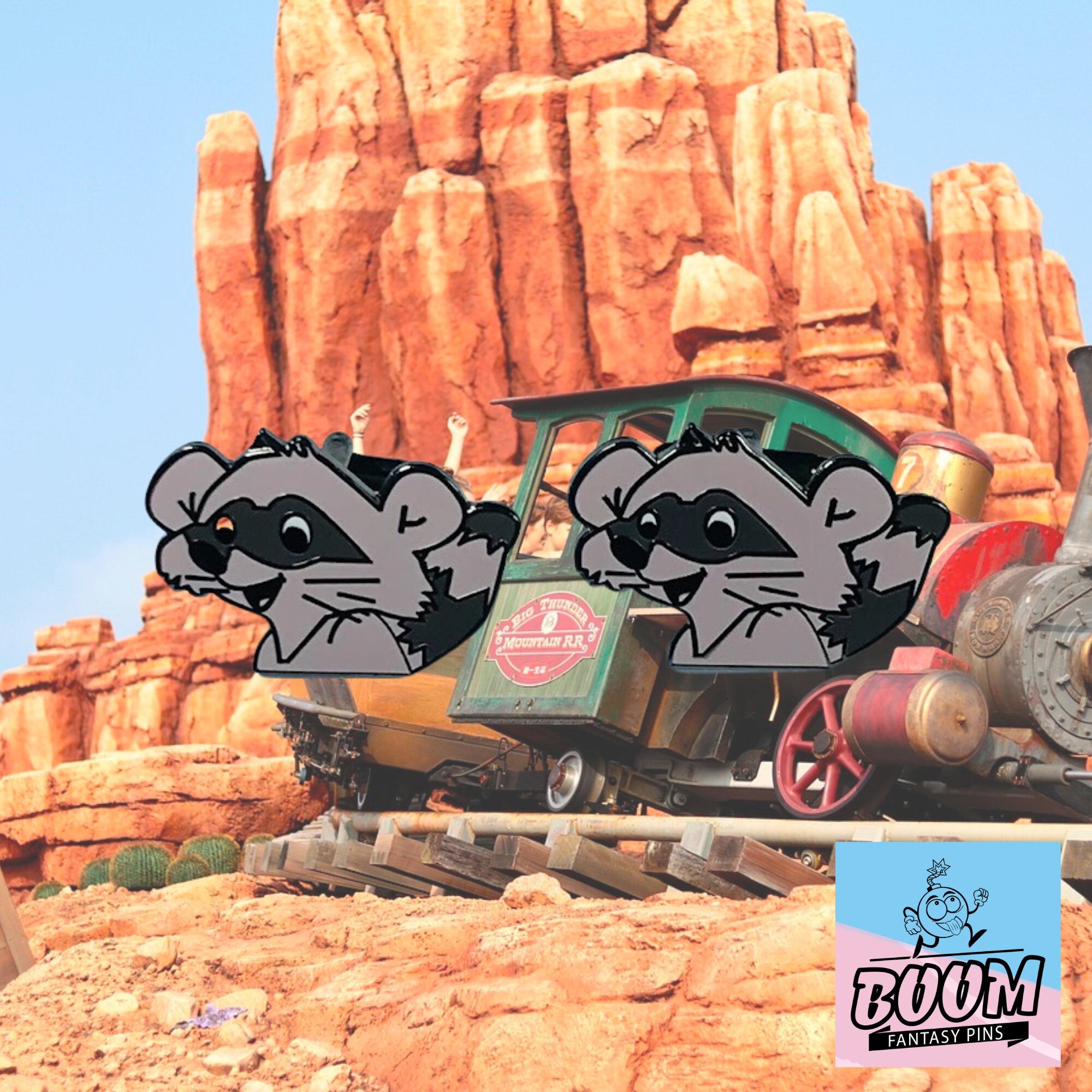 Cufflinks – Trigger the Raccoon from Robin Hood – Disney Fantasy