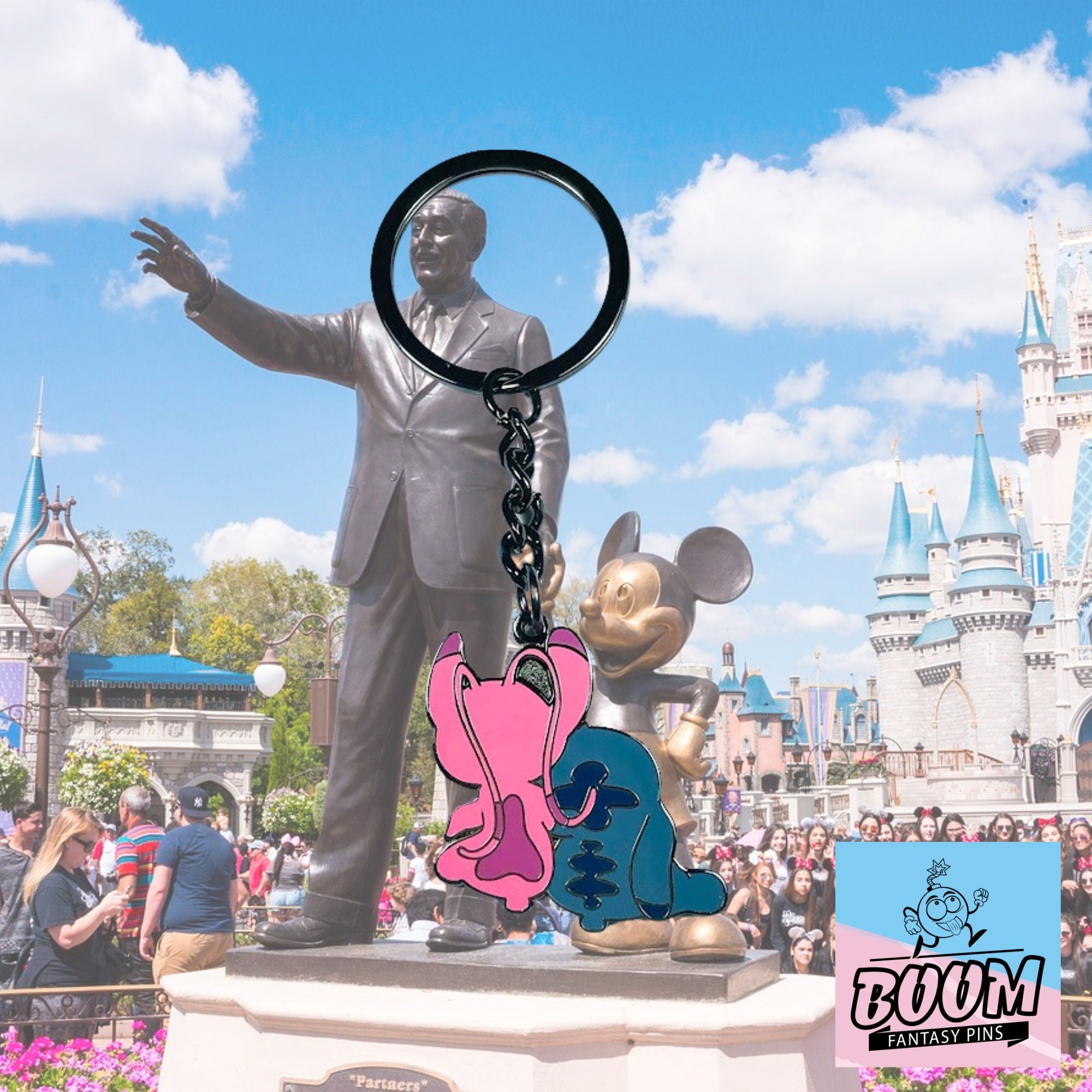 Llavero – Stitch y Ángel de Lilo &amp; Stitch – Disney Fantasy